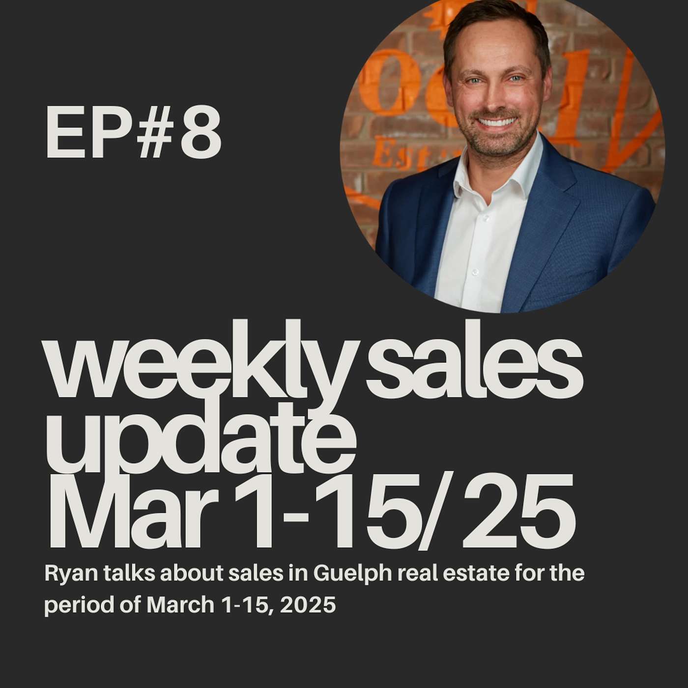 Ep 8: Guelph real estate weekly sales update Mar 1-15 2025 episode artwork