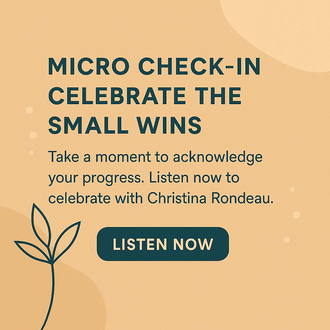 Micro Check In - Celebrate the Small Wins