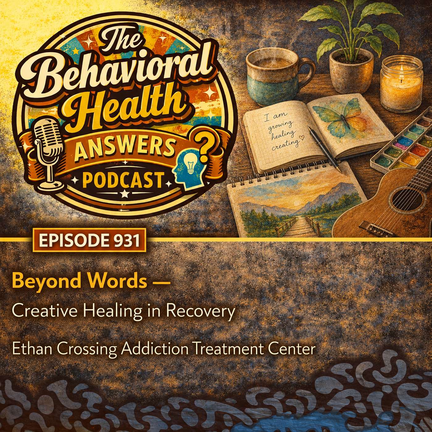 Episode 931: Beyond Words - Creative Healing in Recovery | Ethan Crossing Addiction Treatment Center episode artwork