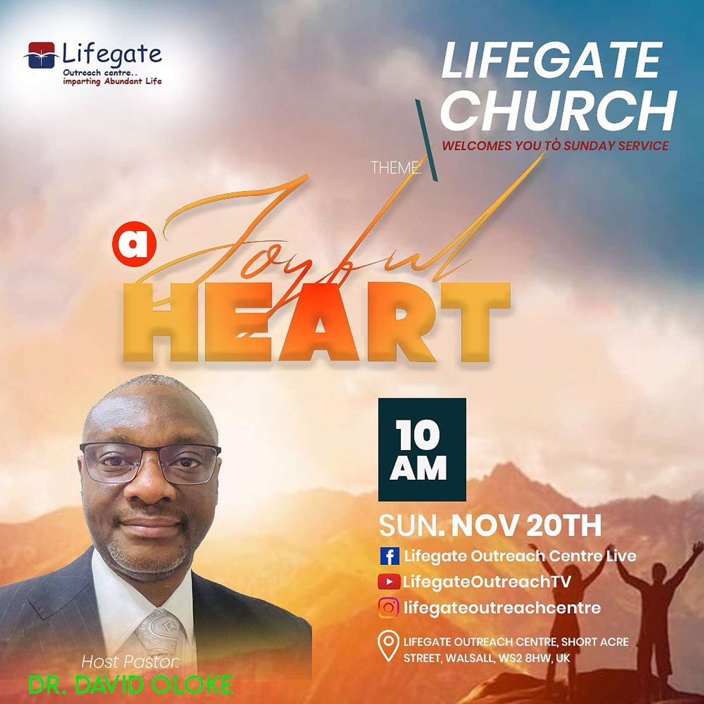 A Joyful Heart - Lifegate Church - 20.11.22 episode artwork