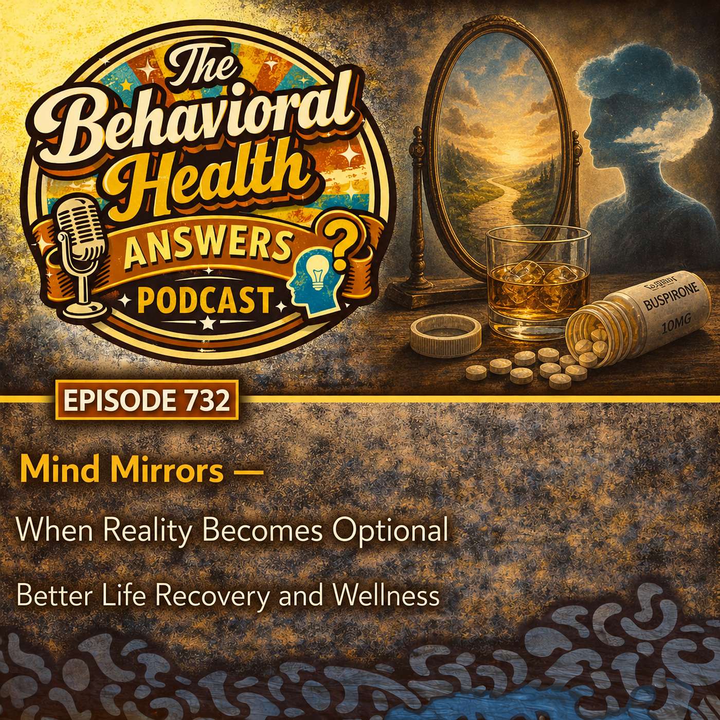 Episode 732: Mind Mirrors - When Reality Becomes Optional | Better Life Recovery and Wellness episode artwork