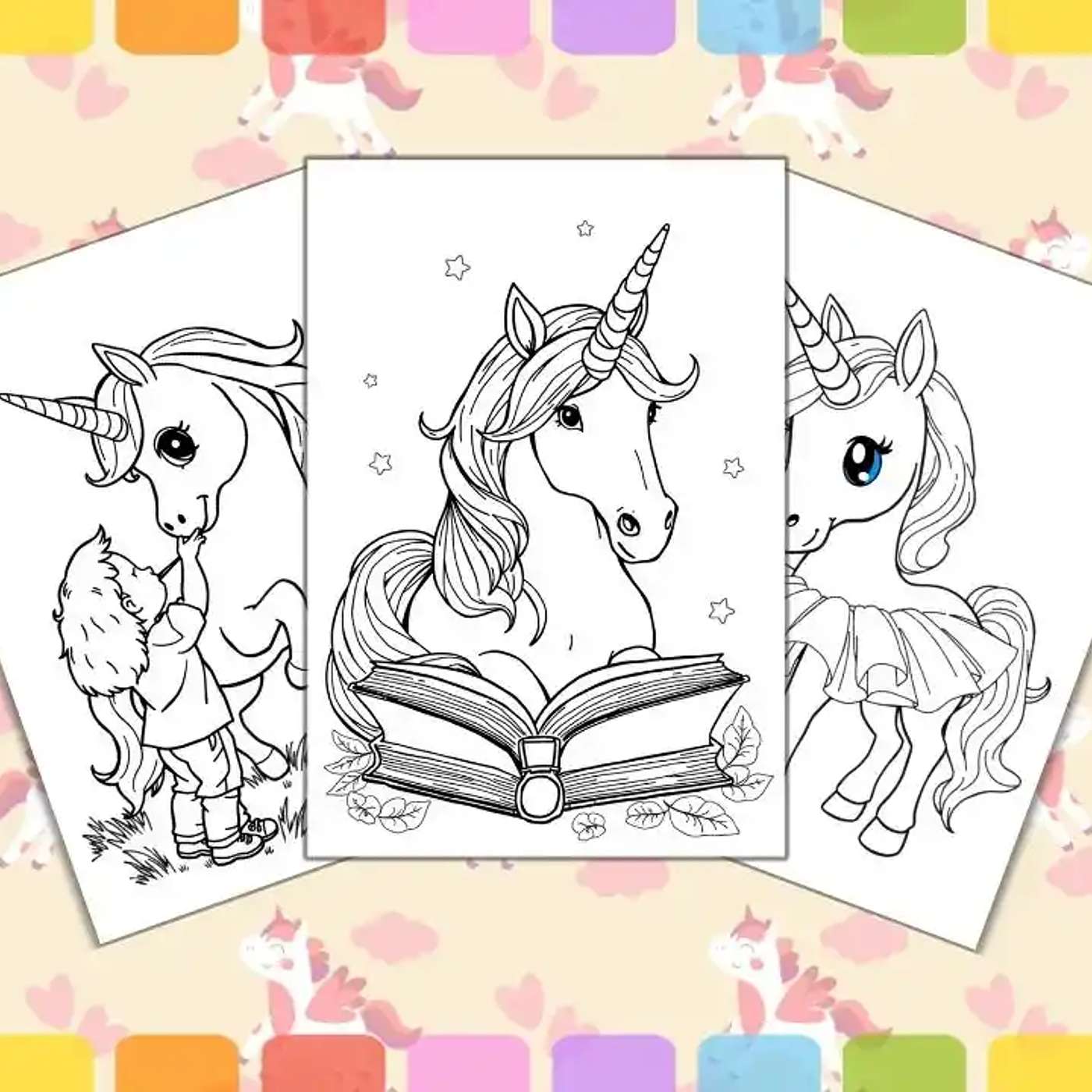 Unicorn Coloring Pages Free to Download and Print for All Ages
