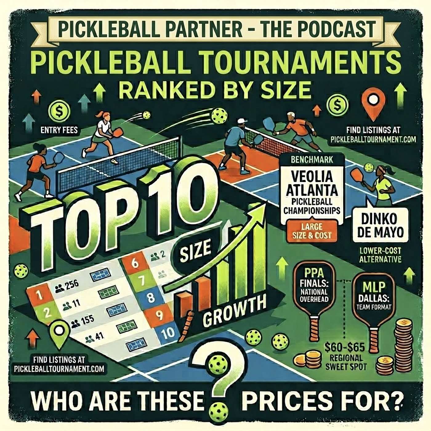 May 2026 Pickleball Tournaments Ranked By Size