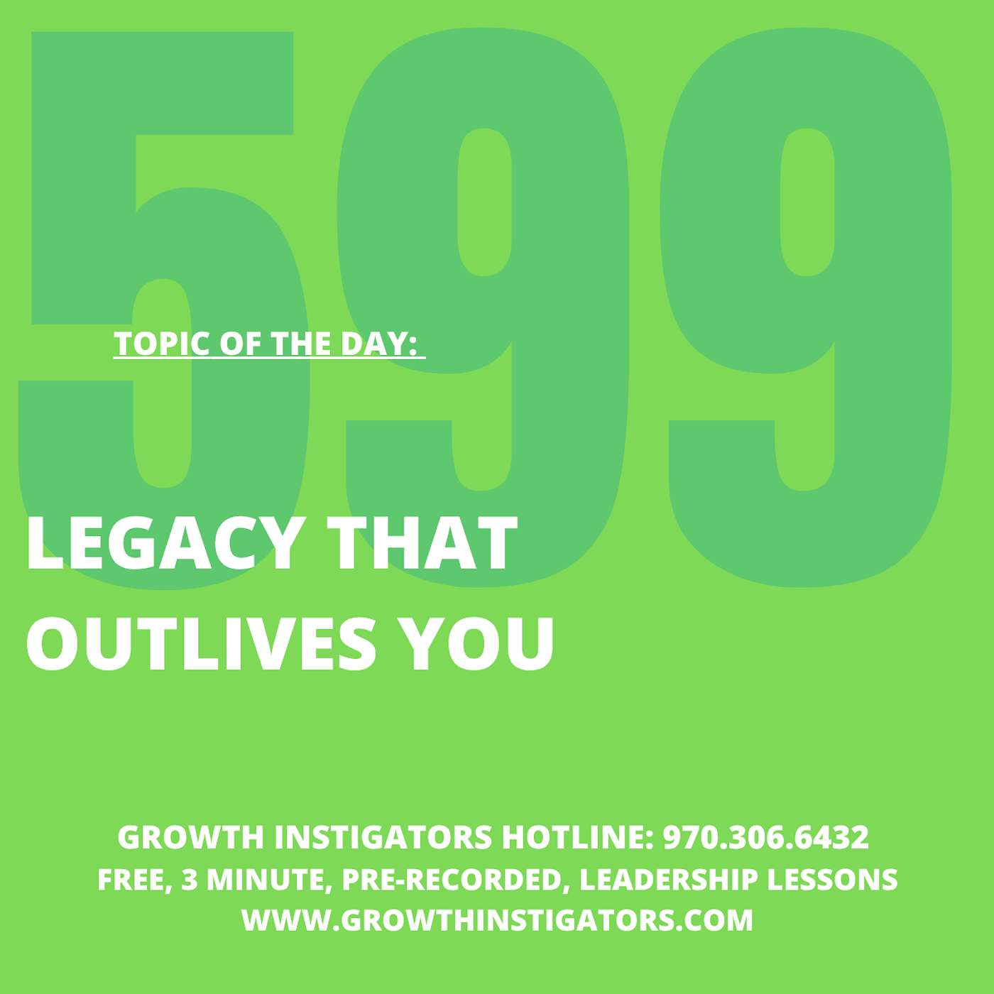 Legacy That Outlives You episode artwork