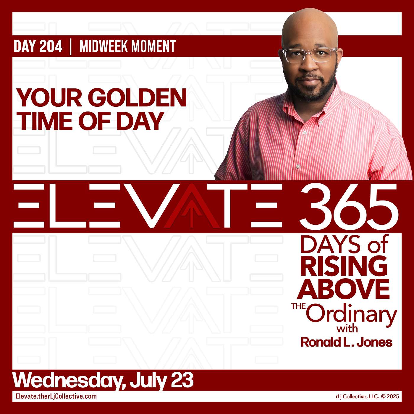 Day 204: Your Golden Time of Day