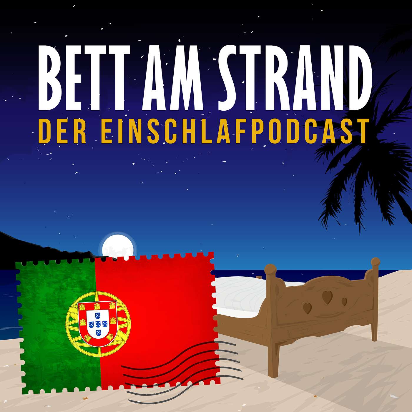 Bett am Strand | Einschlafen zu Reisegeschichten