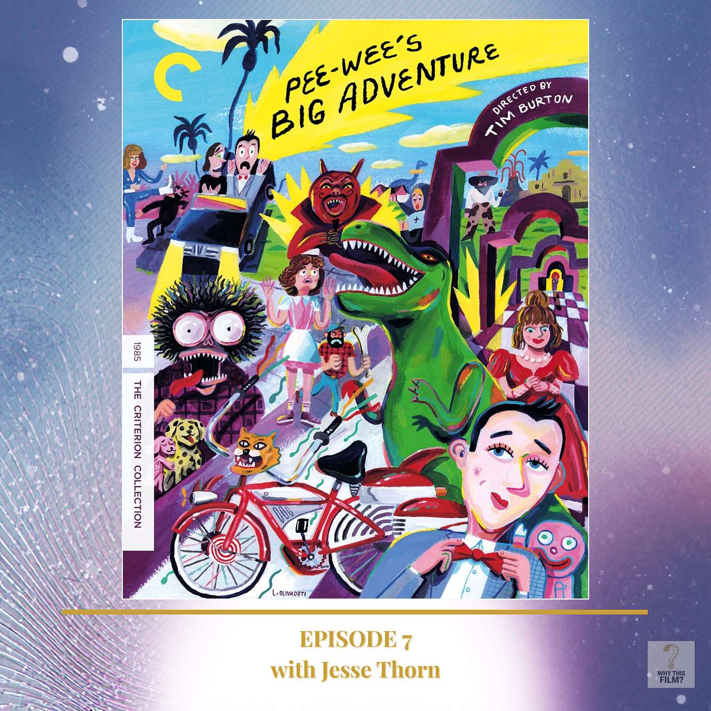 Pee-wee's Big Adventure (1985, Tim Burton) with Jesse Thorn - Criterion Collection Spine #1293