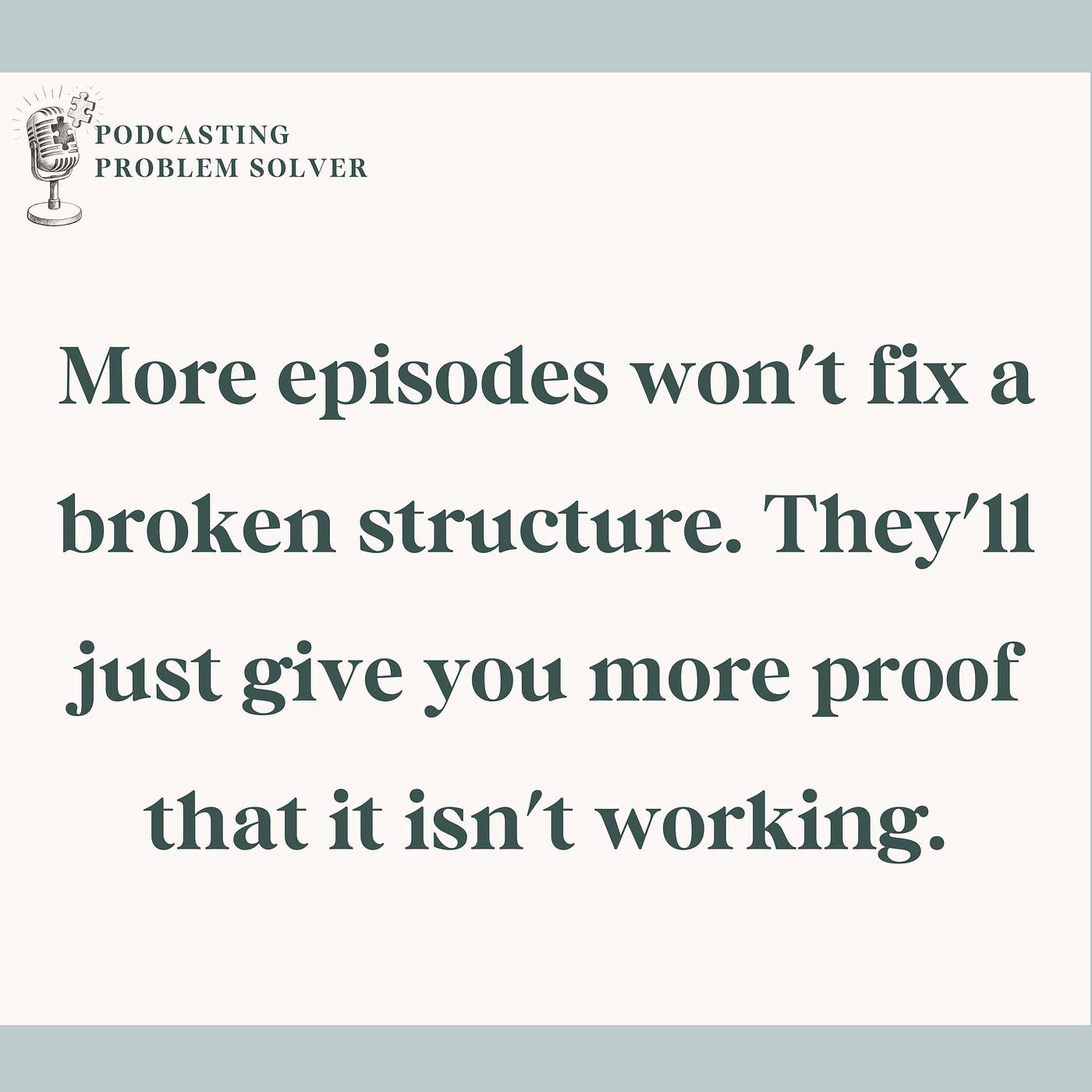 70: What This Audit Reveals About Why Listeners Aren't Buying