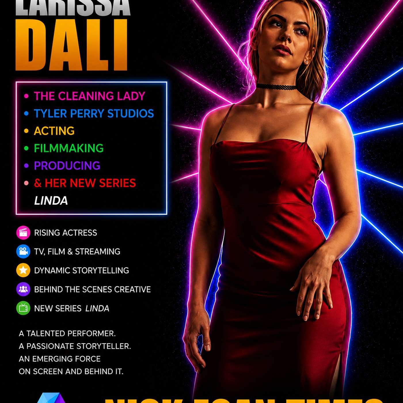Larissa Dali The Cleaning Lady, Tyler Perry Studios, Acting, Filmmaking, Producing & Her New Series Linda | Nick Egan Times episode artwork