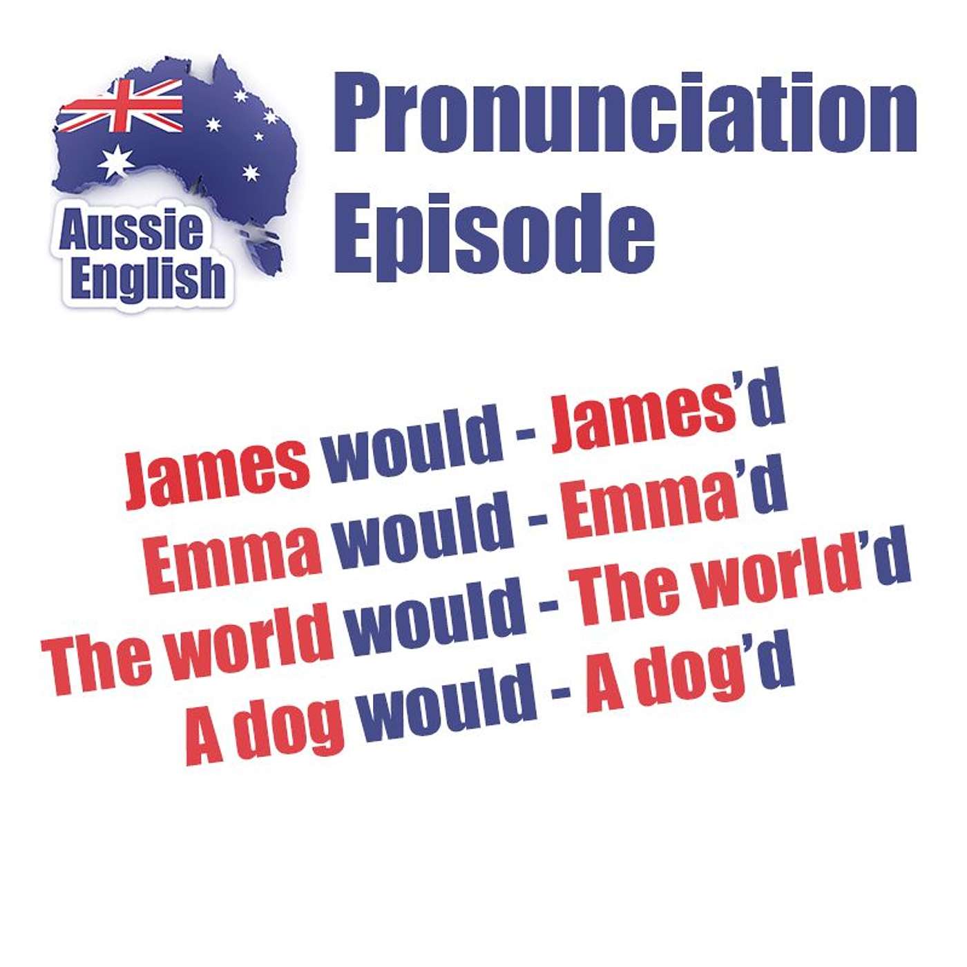 Pronunciation: Contracting WOULD onto NOUNS & NAMES