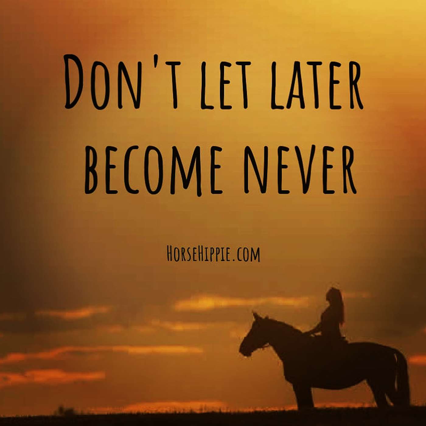 Don't let later become never episode artwork