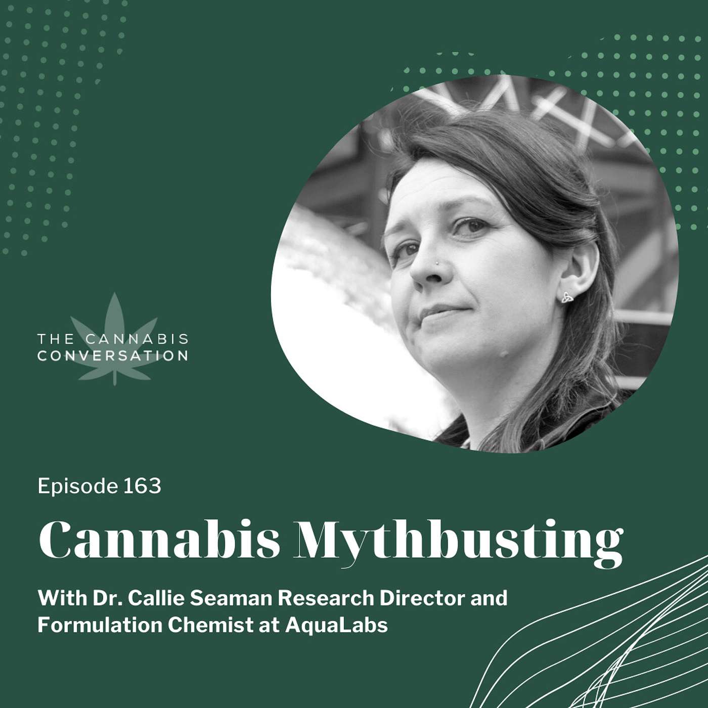 EPISODE #163 Cannabis Mythbusting with Dr. Callie Seaman Research Director and Formulation Chemist at AquaLabs