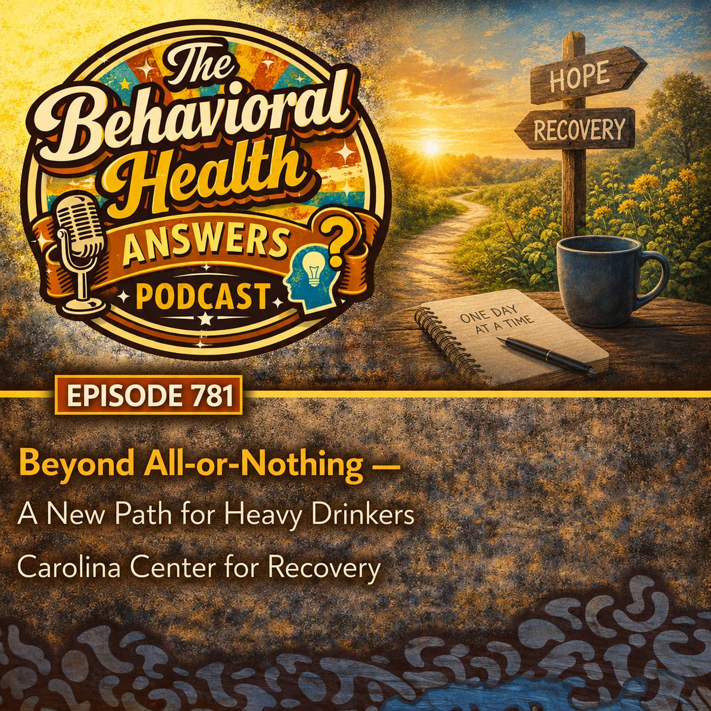 Episode 781: Beyond All-or-Nothing - A New Path for Heavy Drinkers | Carolina Center for Recovery episode artwork