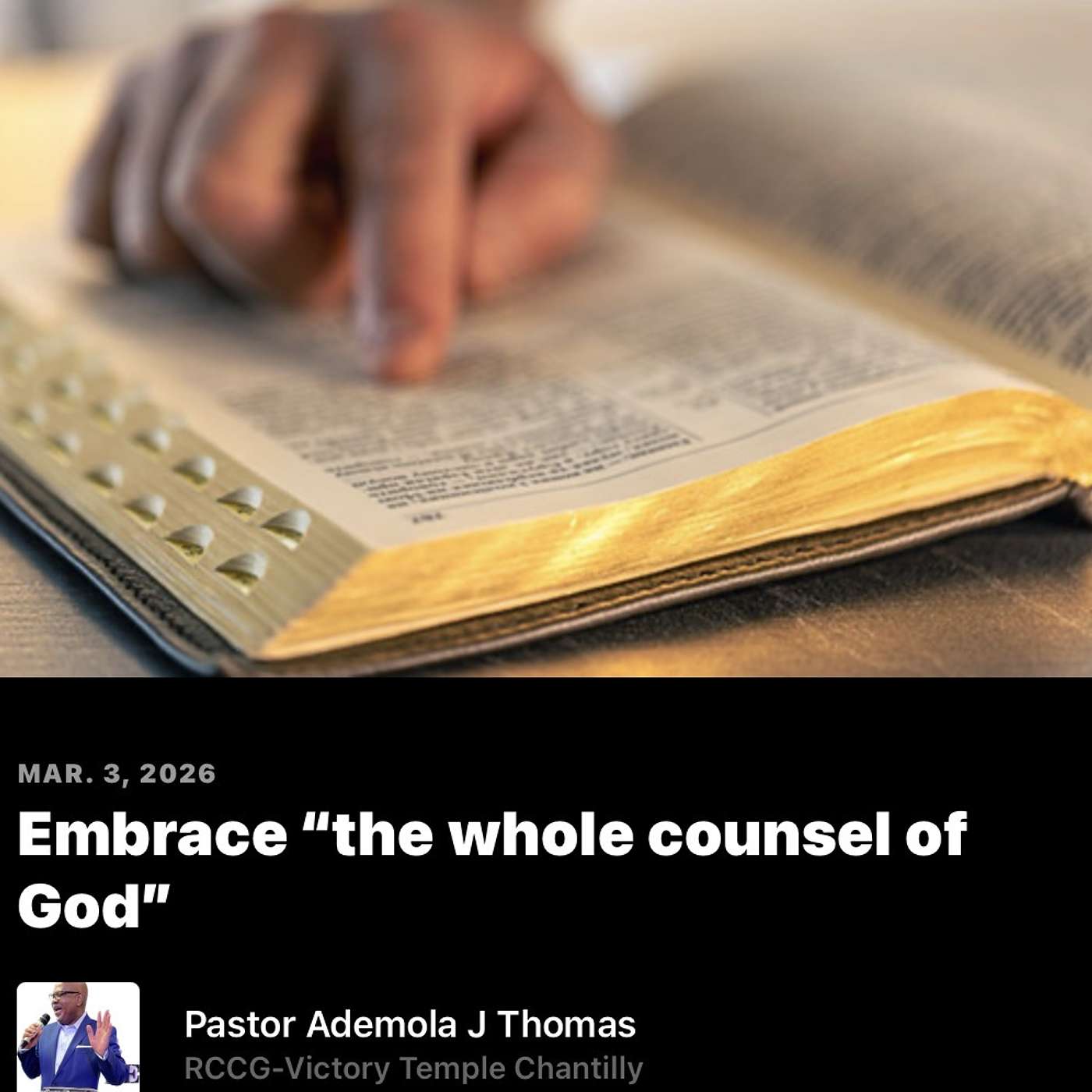 Embrace "the whole counsel of God" episode artwork
