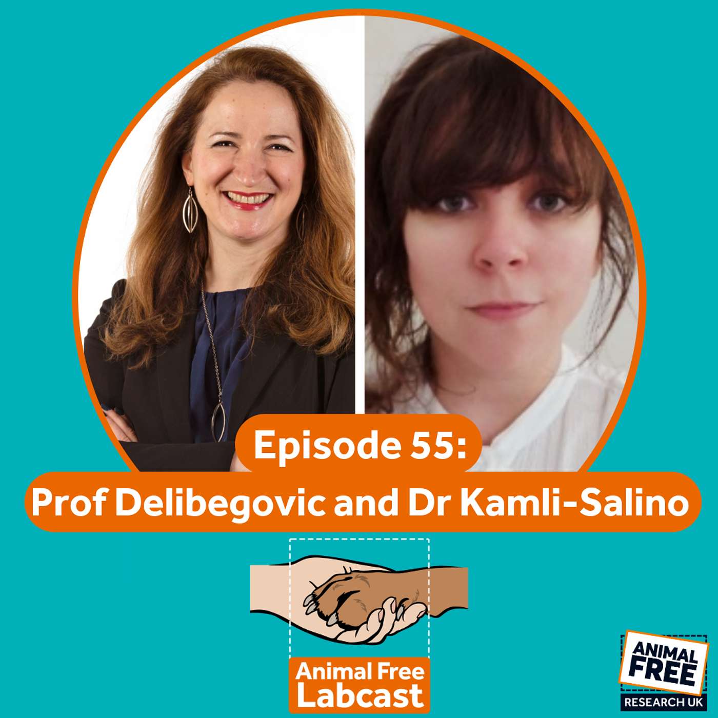 Animal Free Labcast #55 - From Parliament to the Lab with Prof Delibegovic & Dr Kamli-Salino episode artwork