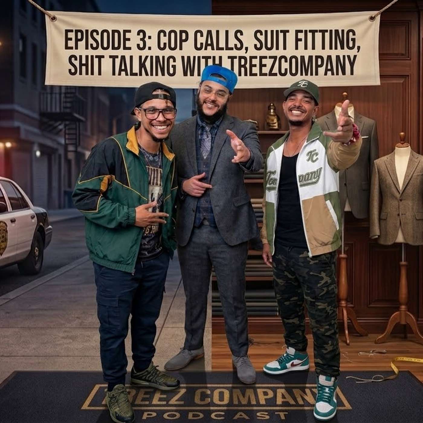 TREEZCOMPANY Episode 3: Cop Calls, Suit Fitting , and Shit Talking! episode artwork