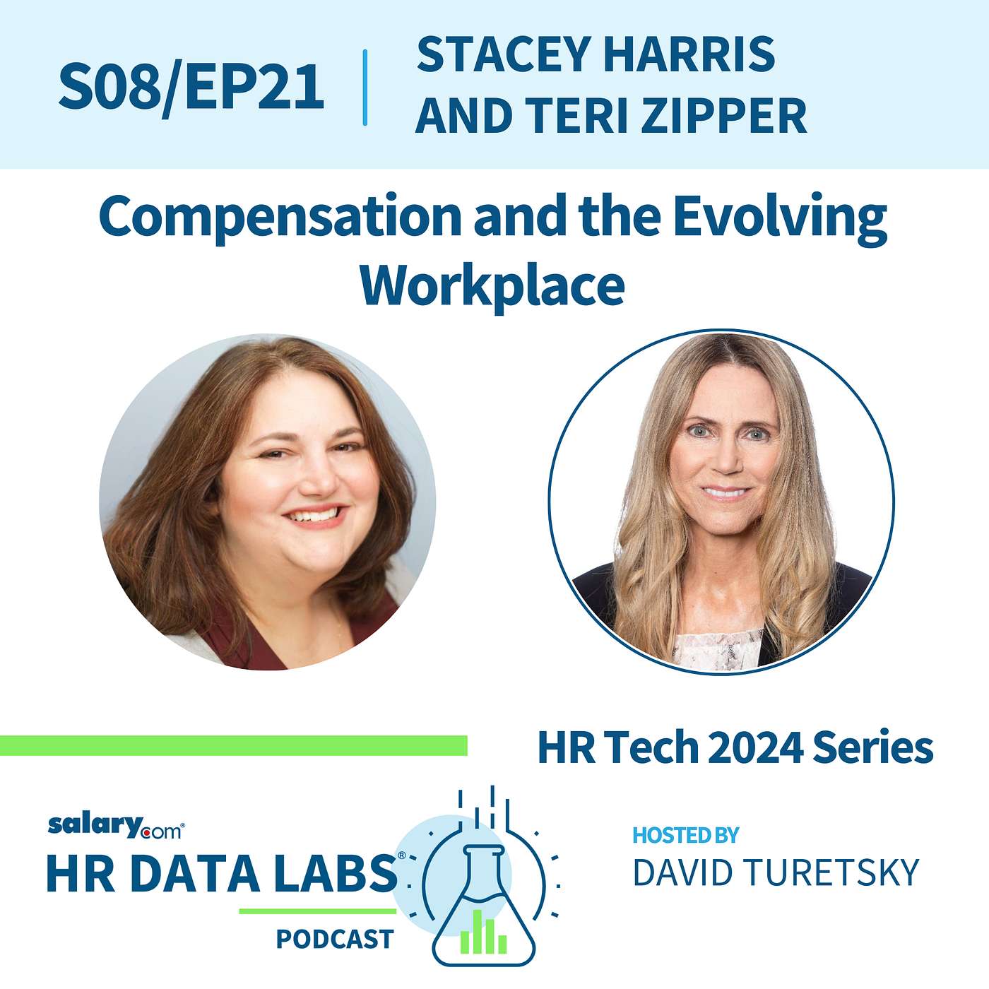cover of episode Stacey Harris and Teri Zipper - HR Tech 2024 - Compensation and the Evolving Workplace