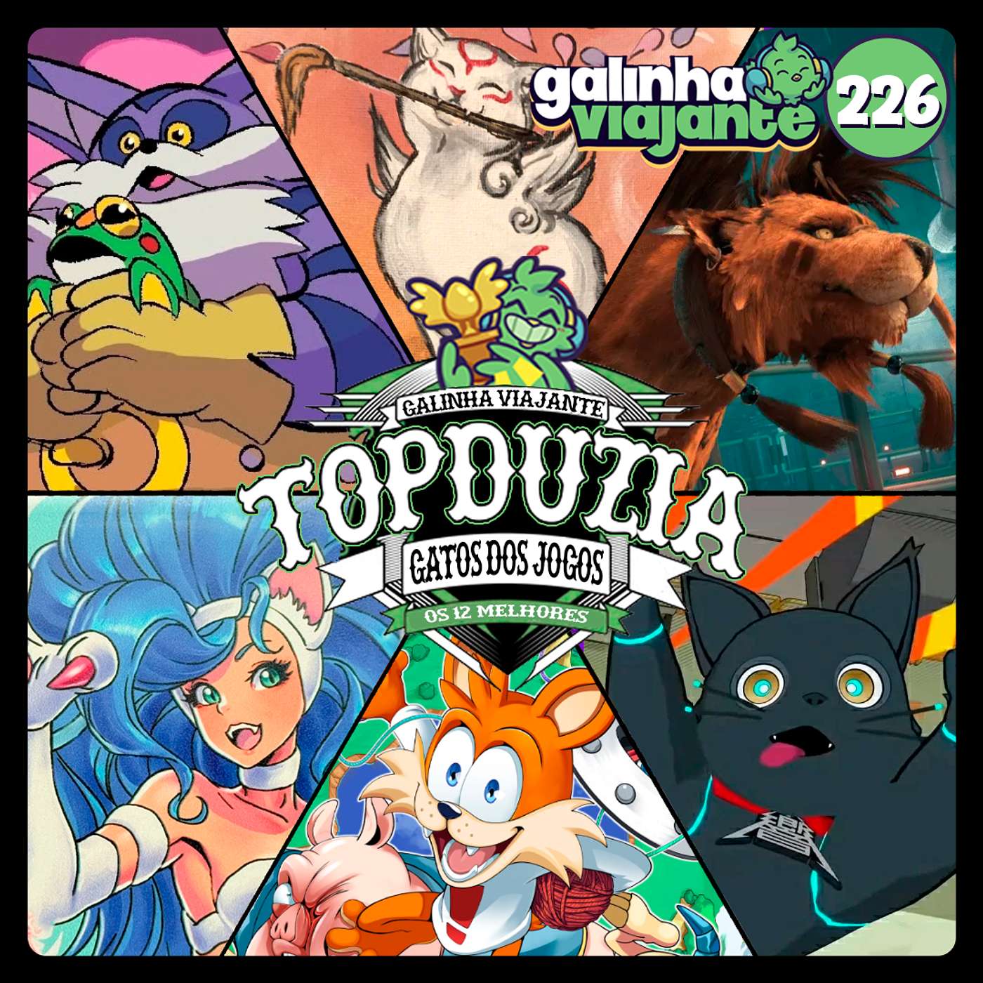 GV#226: Top Dúzia - Gatos dos Games (part. Jejé Pinheiro e Andy)
