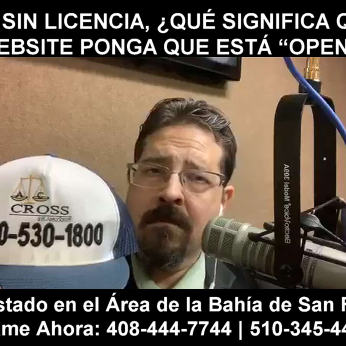 Manejar sin licencia, ¿qué significa que en el website ponga que está “Open”?