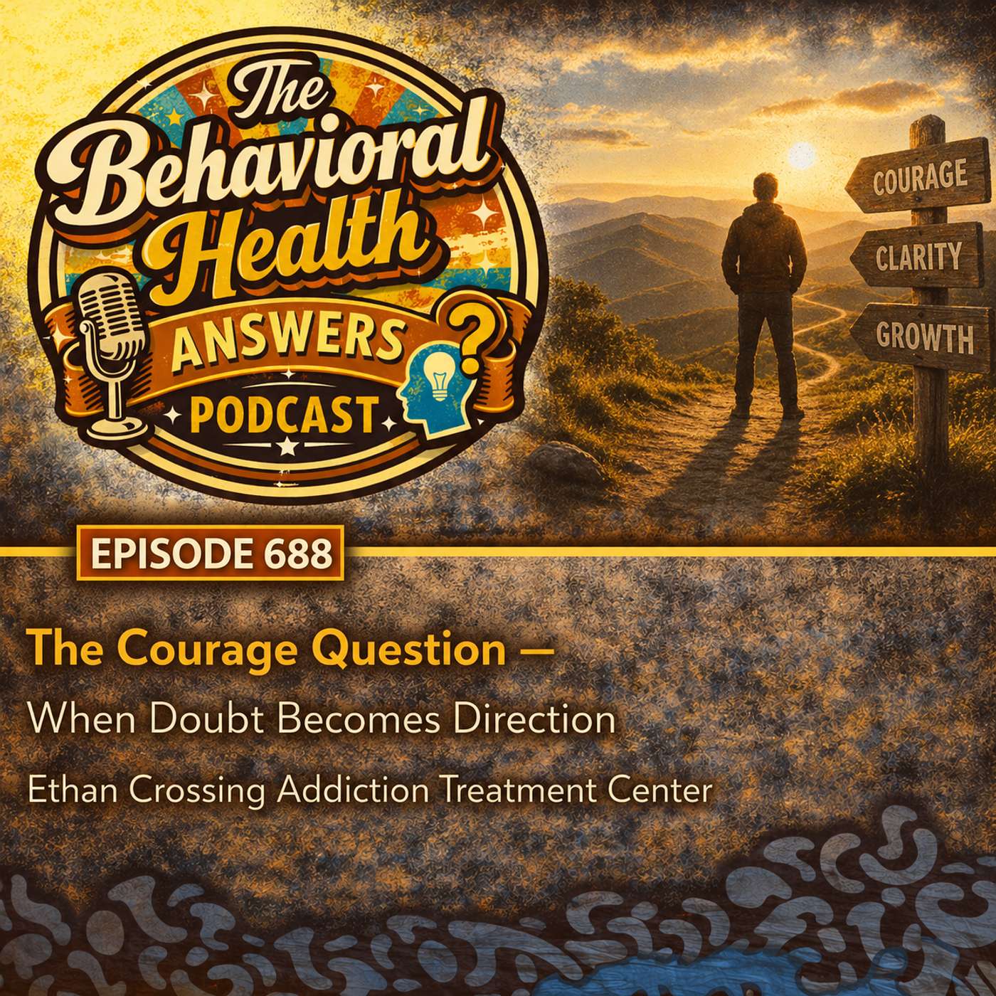 Episode 688: The Courage Question - When Doubt Becomes Direction | Ethan Crossing Addiction Treatment Center episode artwork