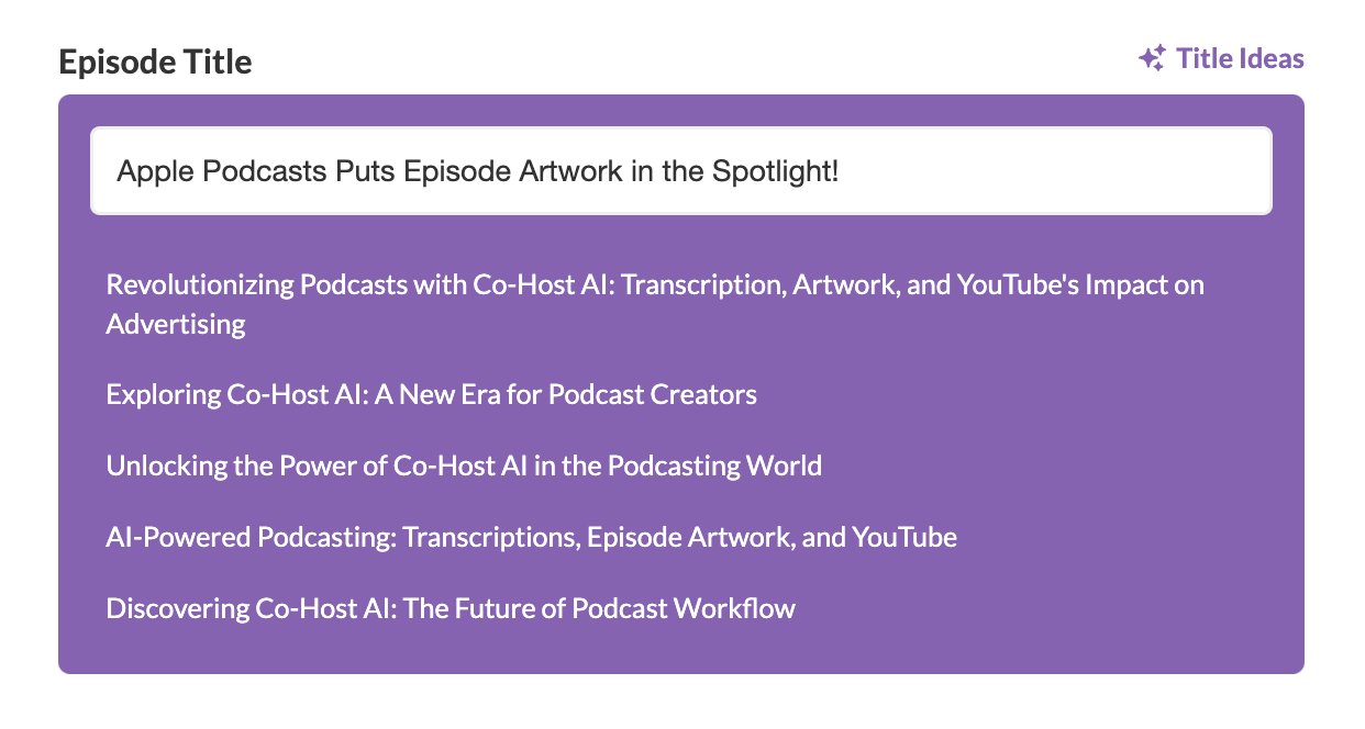 Cohost AI Episode Titles