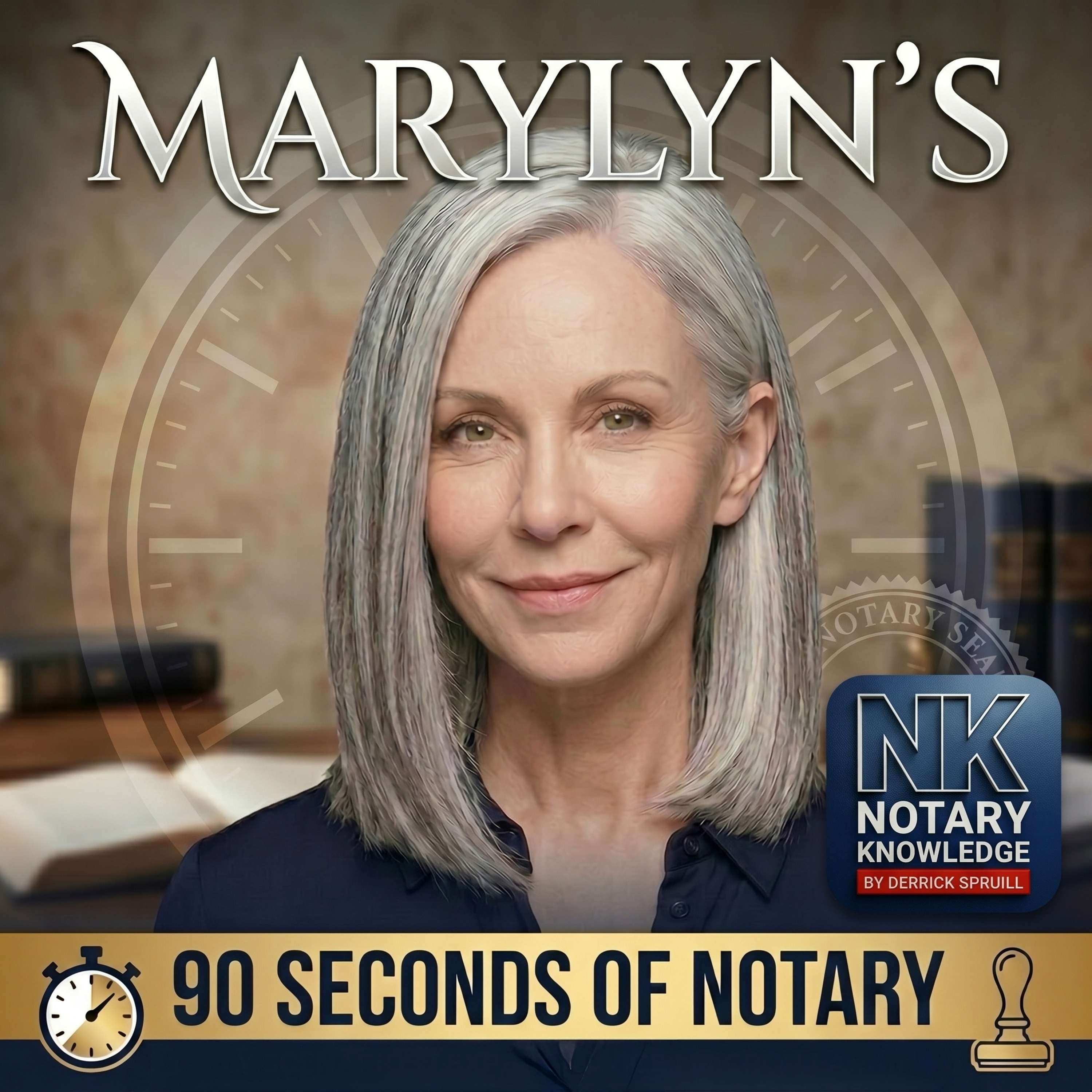 Marylyn's 90 Seconds of Notary podcast artwork