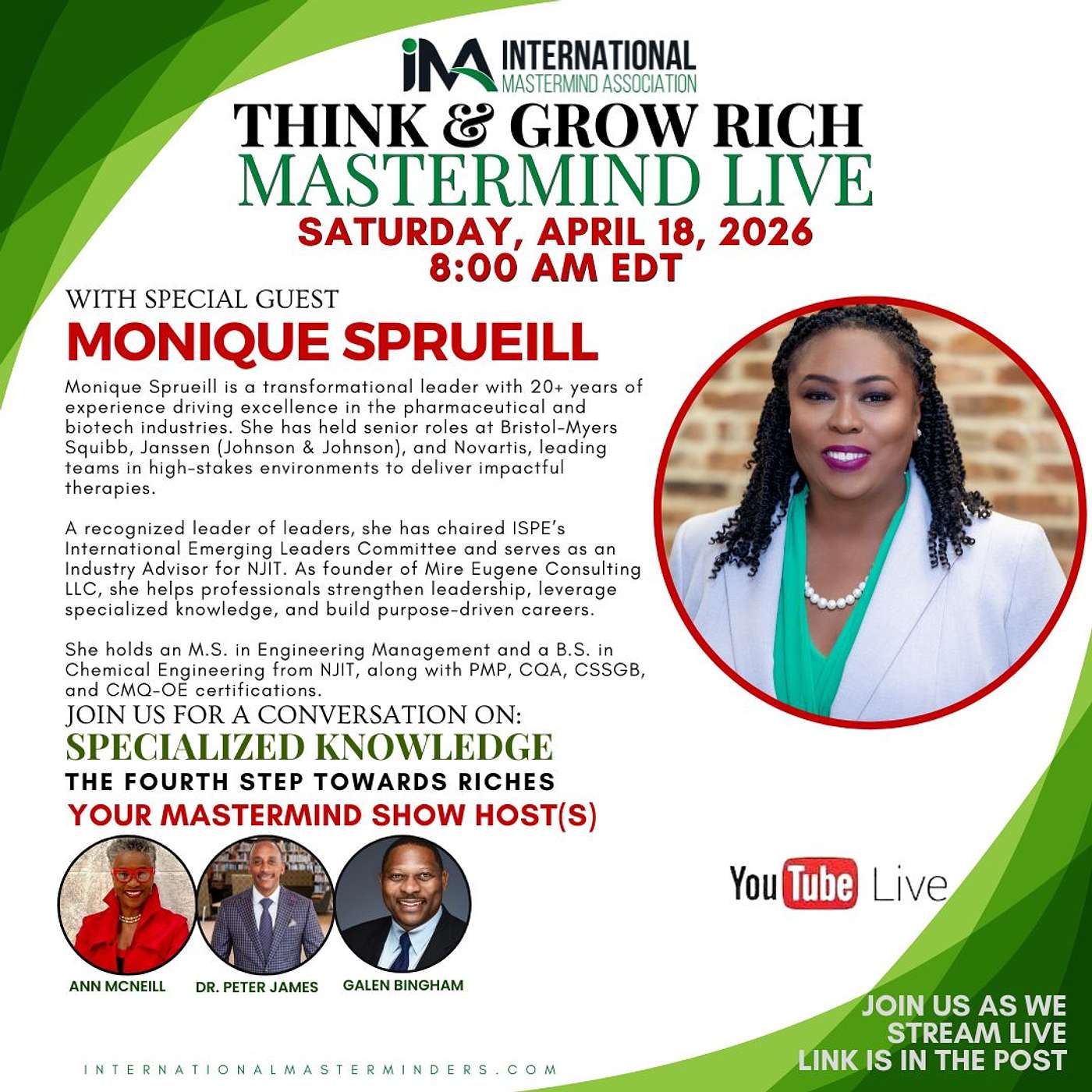 IMA Think & Grow Rich Saturday Show 04.18.2026 episode artwork