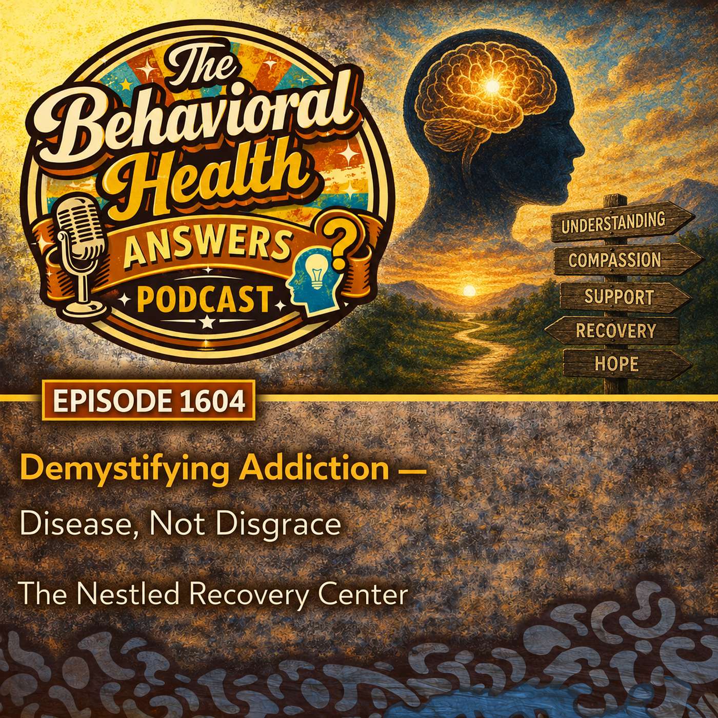 Episode 1604: Demystifying Addiction - Disease, Not Disgrace | The Nestled Recovery Center episode artwork