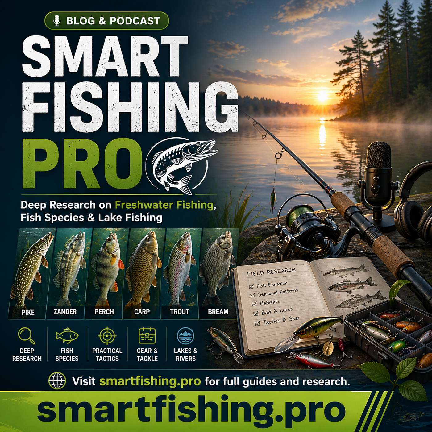 Smart Fishing Pro: Freshwater Fishing, Fish Species & Lake Fishing