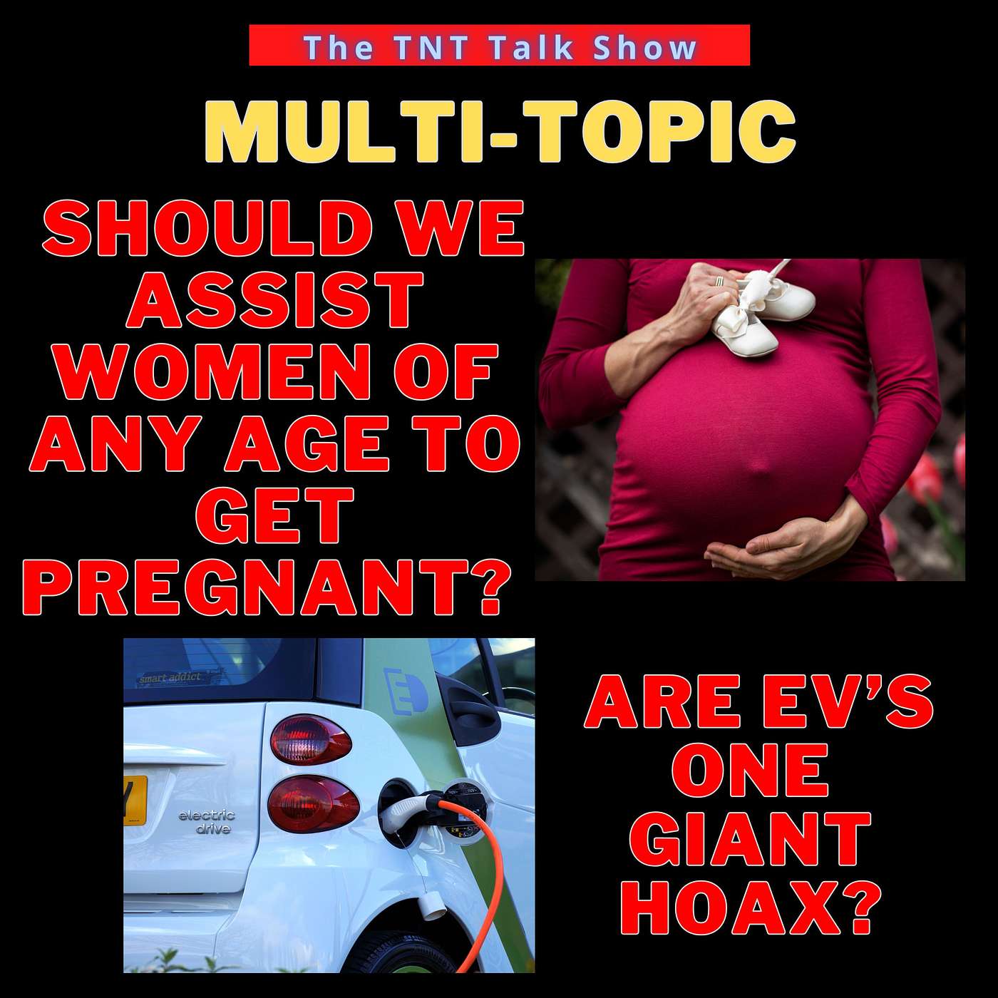Multi (1) Should we assist women of any age to get pregnant? (2) Are EVs one giant hoax? Multi (1) Should we assist women of any age to get pregnant? (2) Are EVs one giant hoax?
