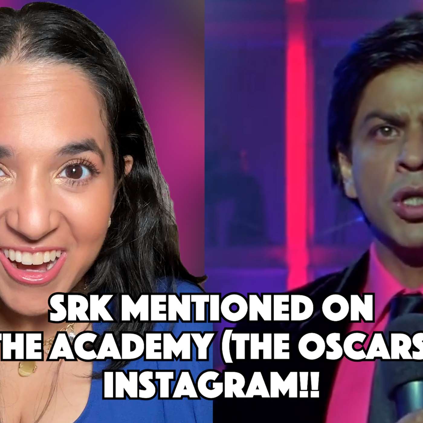 Srk Menioned In "The Academy/Oscars" Instagram episode artwork