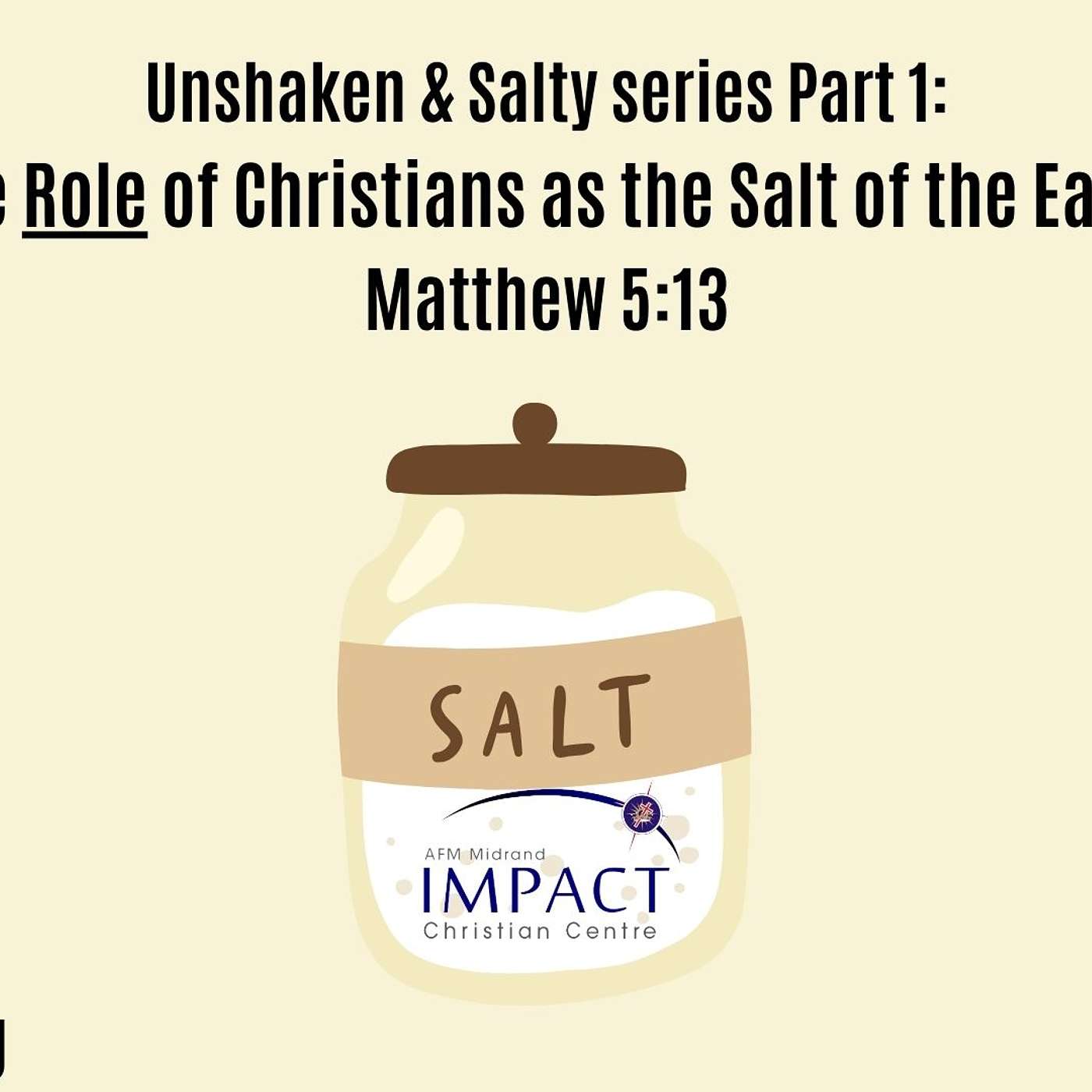 AFM Midrand Impact Christian Centre - Weekly Sermons