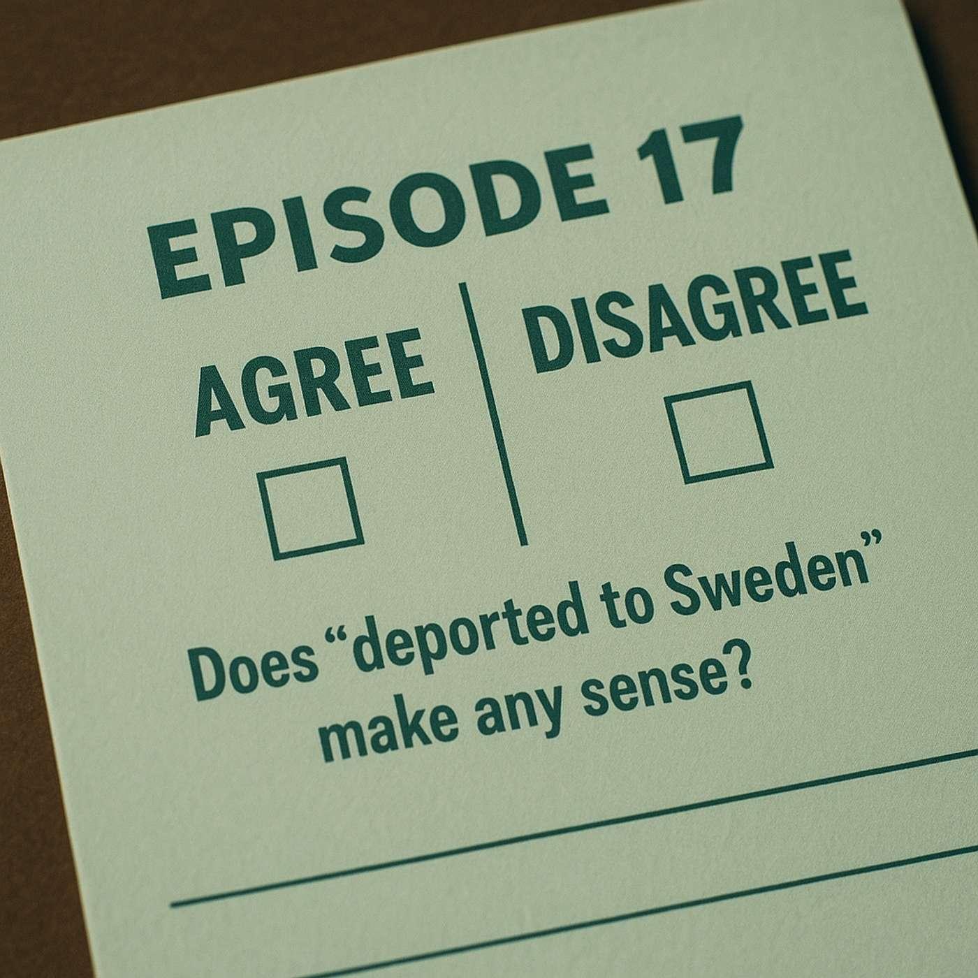 Episode 17 | Agree or Disagree episode artwork