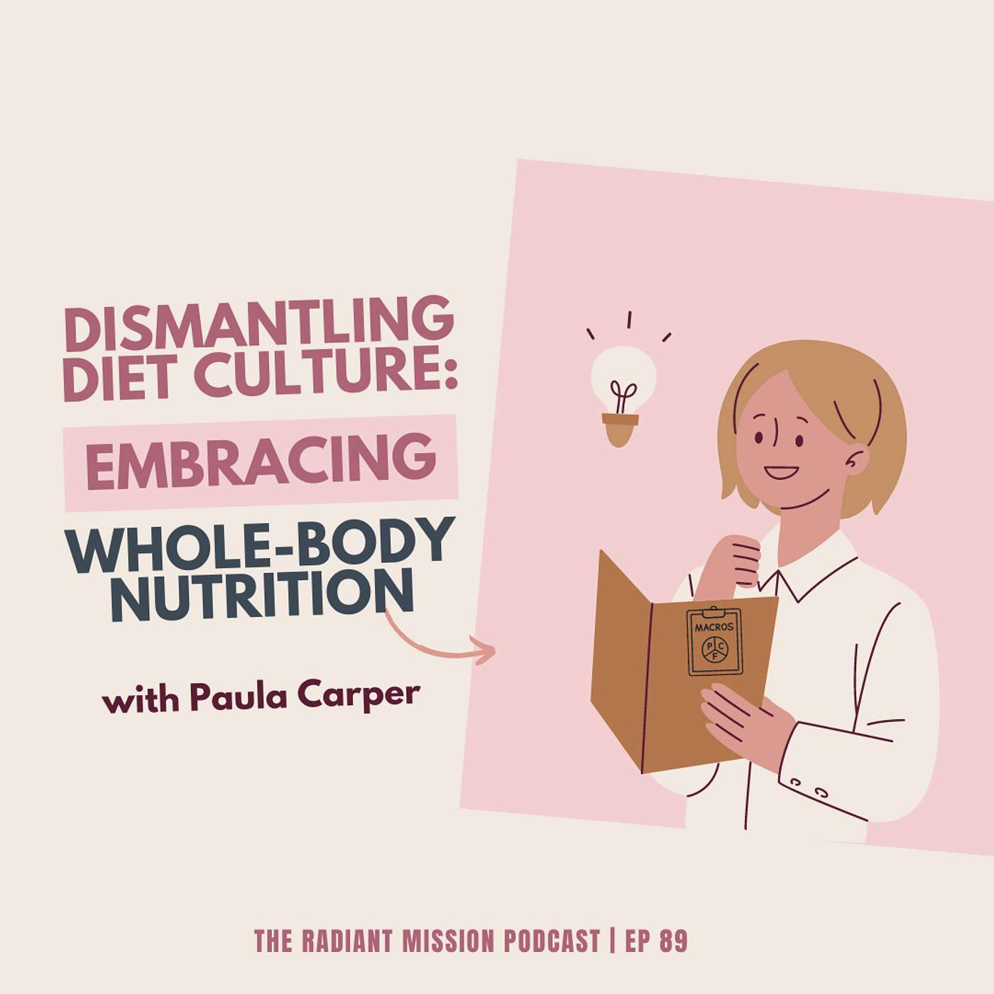 89. Dismantling Diet Culture: Embracing Whole-Body Nutrition with Paula Carper