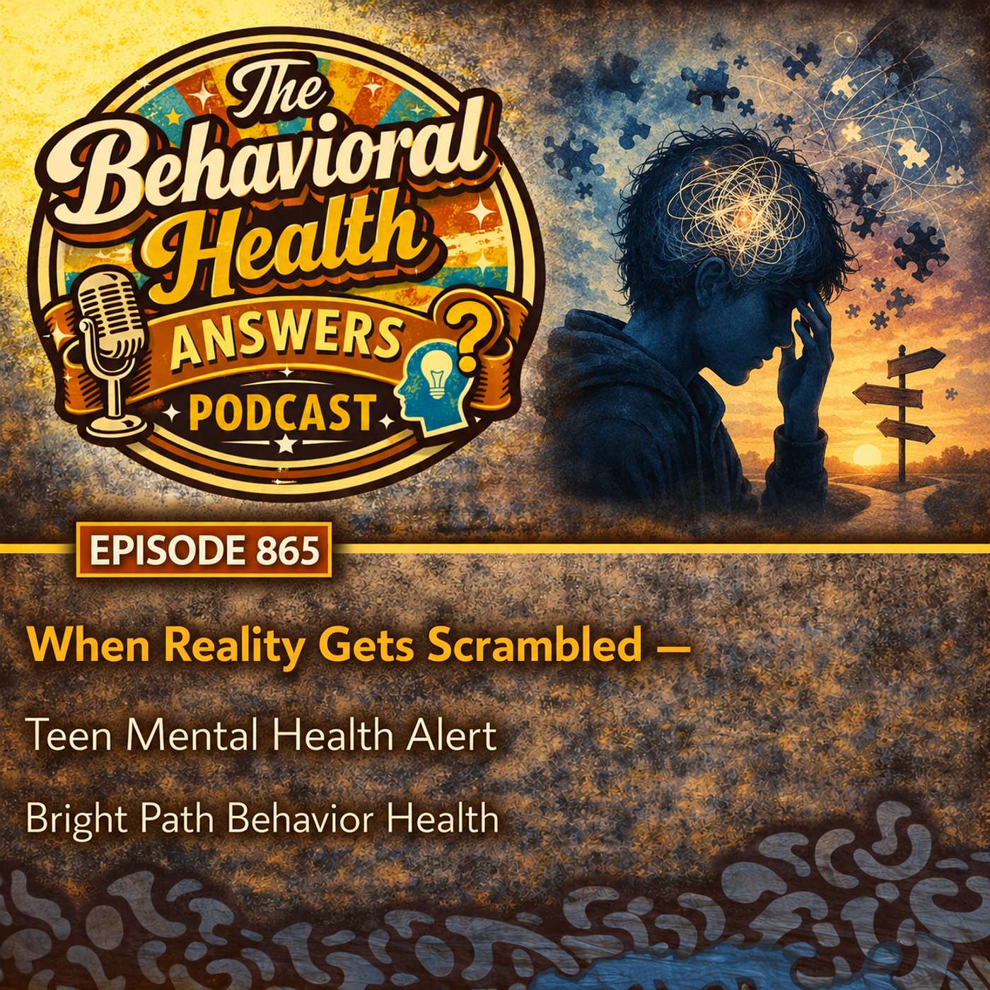 Episode 865: When Reality Gets Scrambled - Teen Mental Health Alert | Bright Path Behavior Health episode artwork