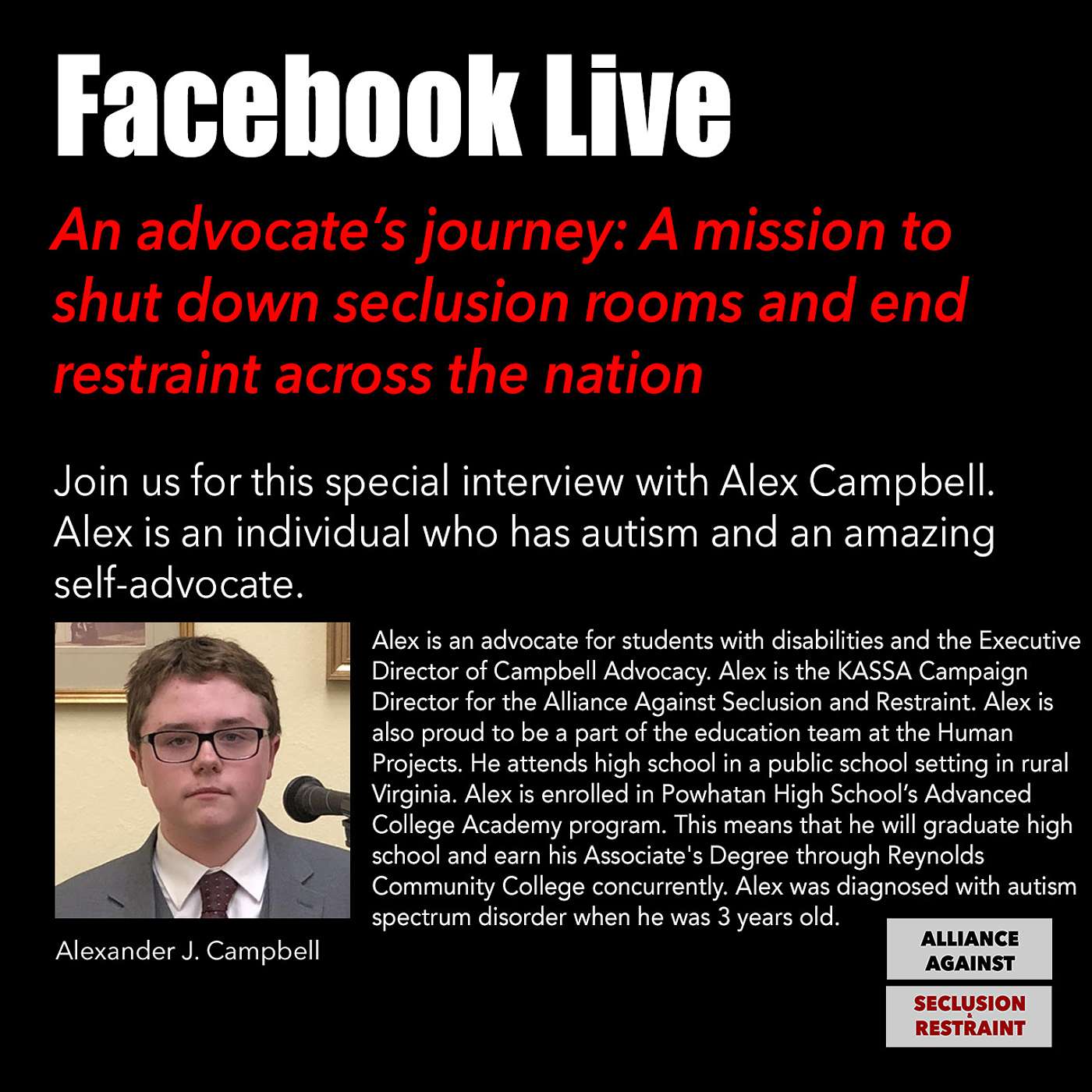 An advocate’s journey: A mission to shut down seclusion rooms and end restraint across the nation
