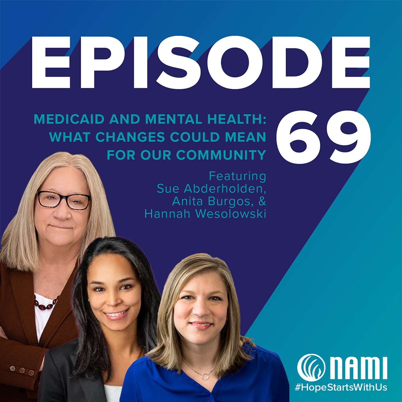 Medicaid and Mental Health: What Changes Could Mean for Our Community Featuring Sue Abderholden, Anita Burgos, and Hannah Wesolowski
