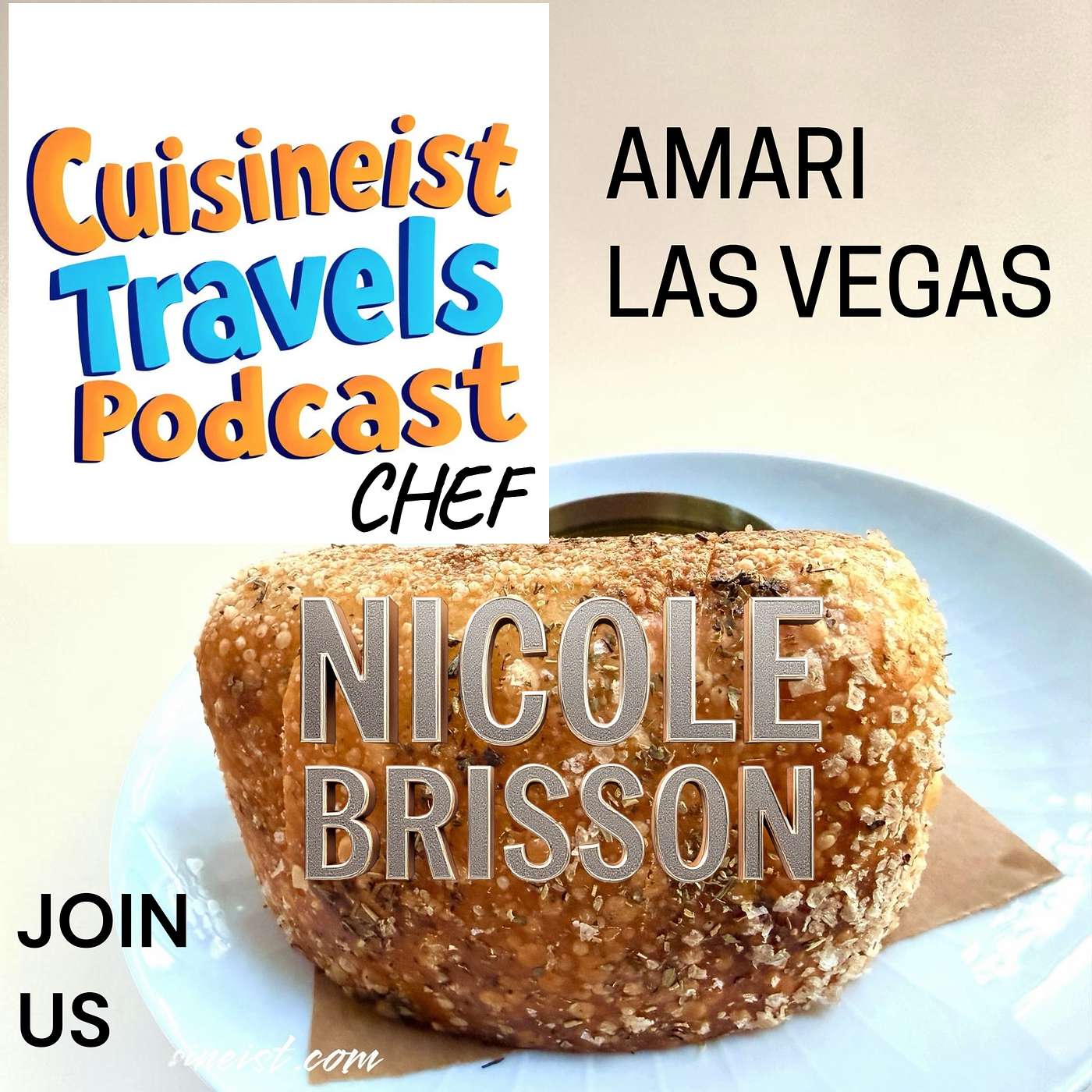 Cuisineist Travels: Join veteran journalists Elaine and Scott Harris and Las Vegas with celebrity Chef Nicole Brisson at her restaurant Amari .