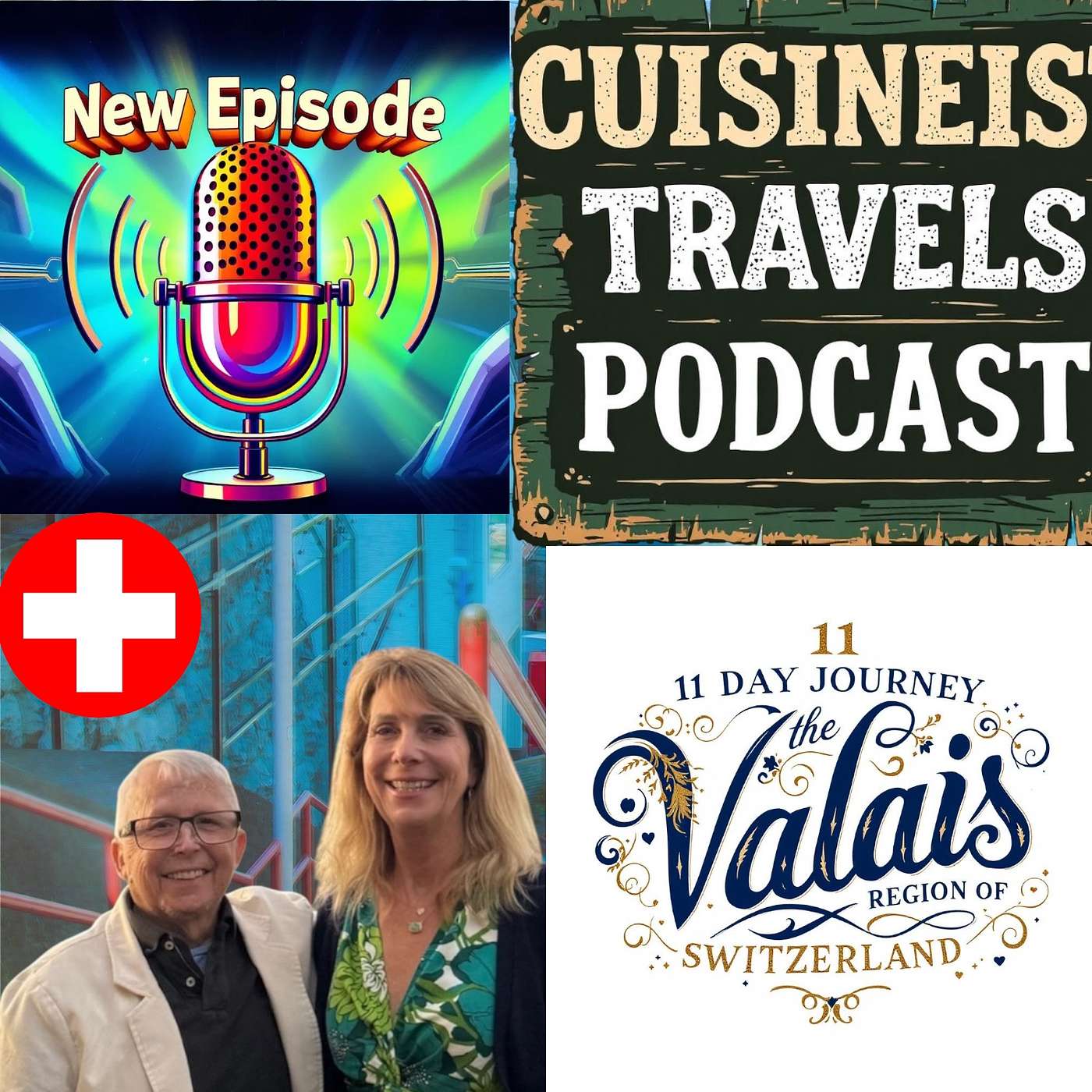 Cuisineist Travels Taking an 11 Day Journey through the Valais Region of Switzerland with Journalists Elaine and Scott Harris Hosted by Kate Roberts and Jack Martin.