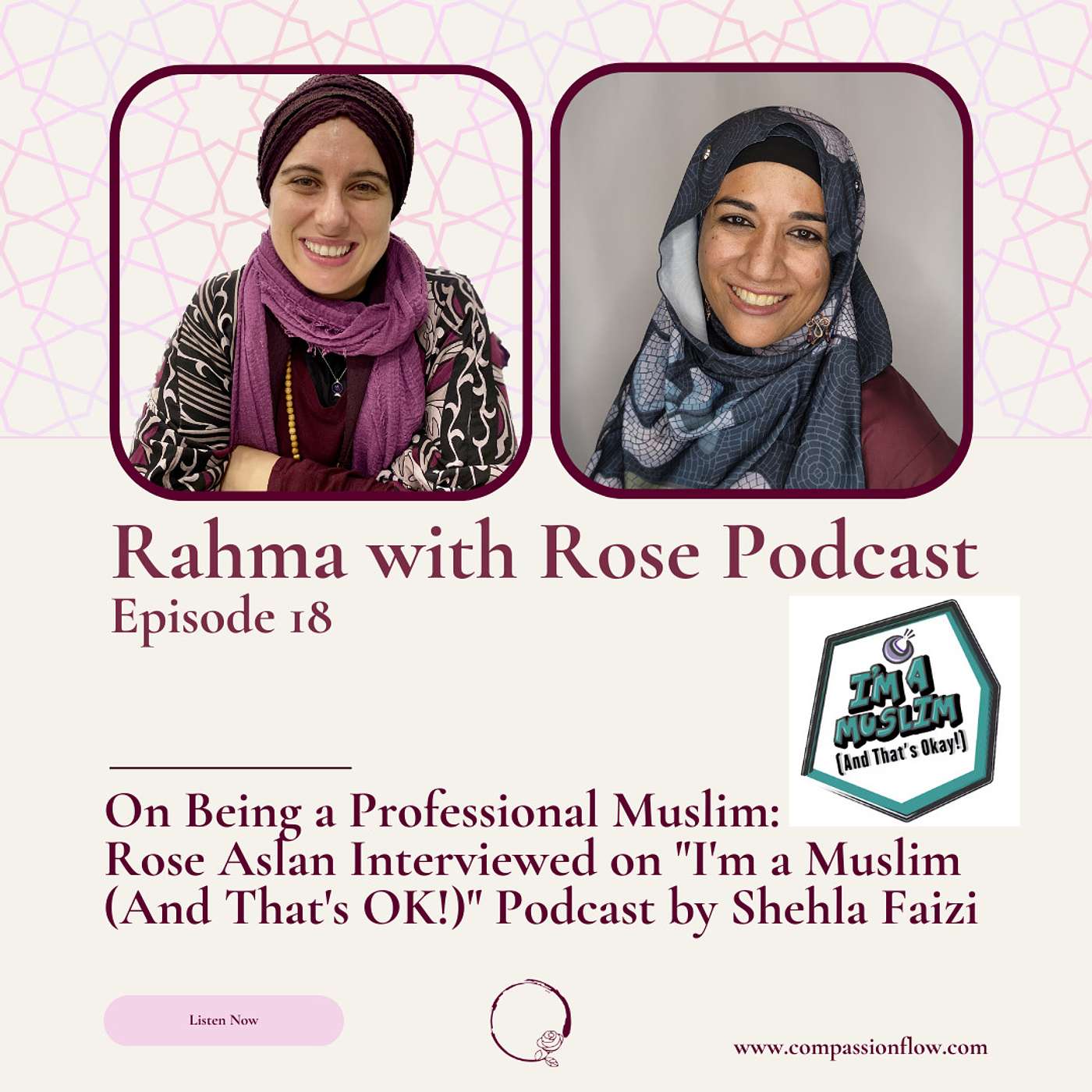 On Being a Professional Muslim: Rose Aslan Interviewed on "I'm a Muslim (And That's OK!)" Podcast