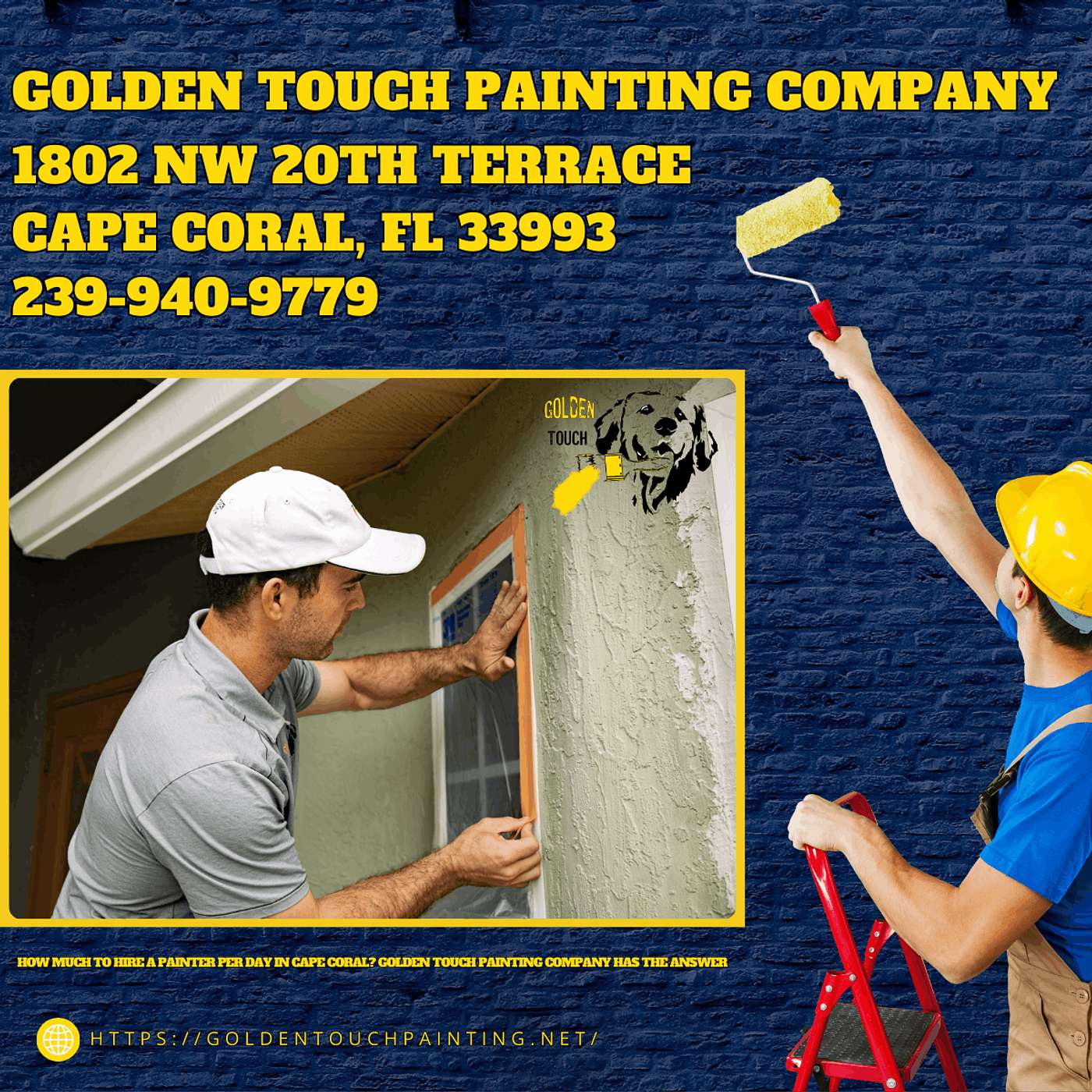 How Much to Hire a Painter Per Day in Cape Coral? Golden Touch Painting Company Has the Answer episode artwork