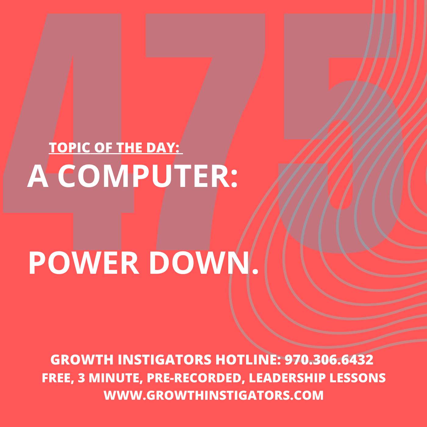 #475 A Computer.  Power Down. episode artwork