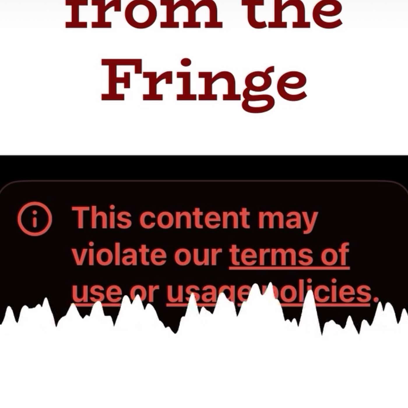 Fieldnotes from the Fringe.