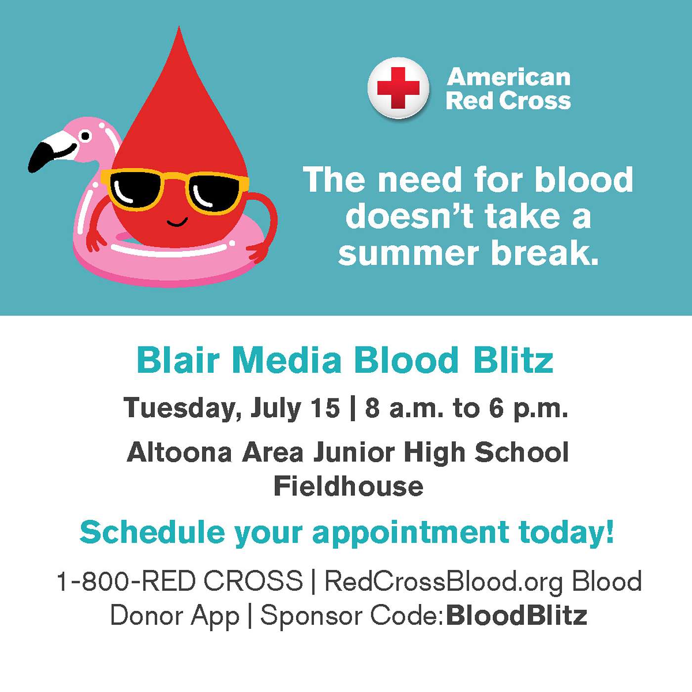 The American Red Cross Blair Media Blood Blitz Is This Tuesday episode artwork