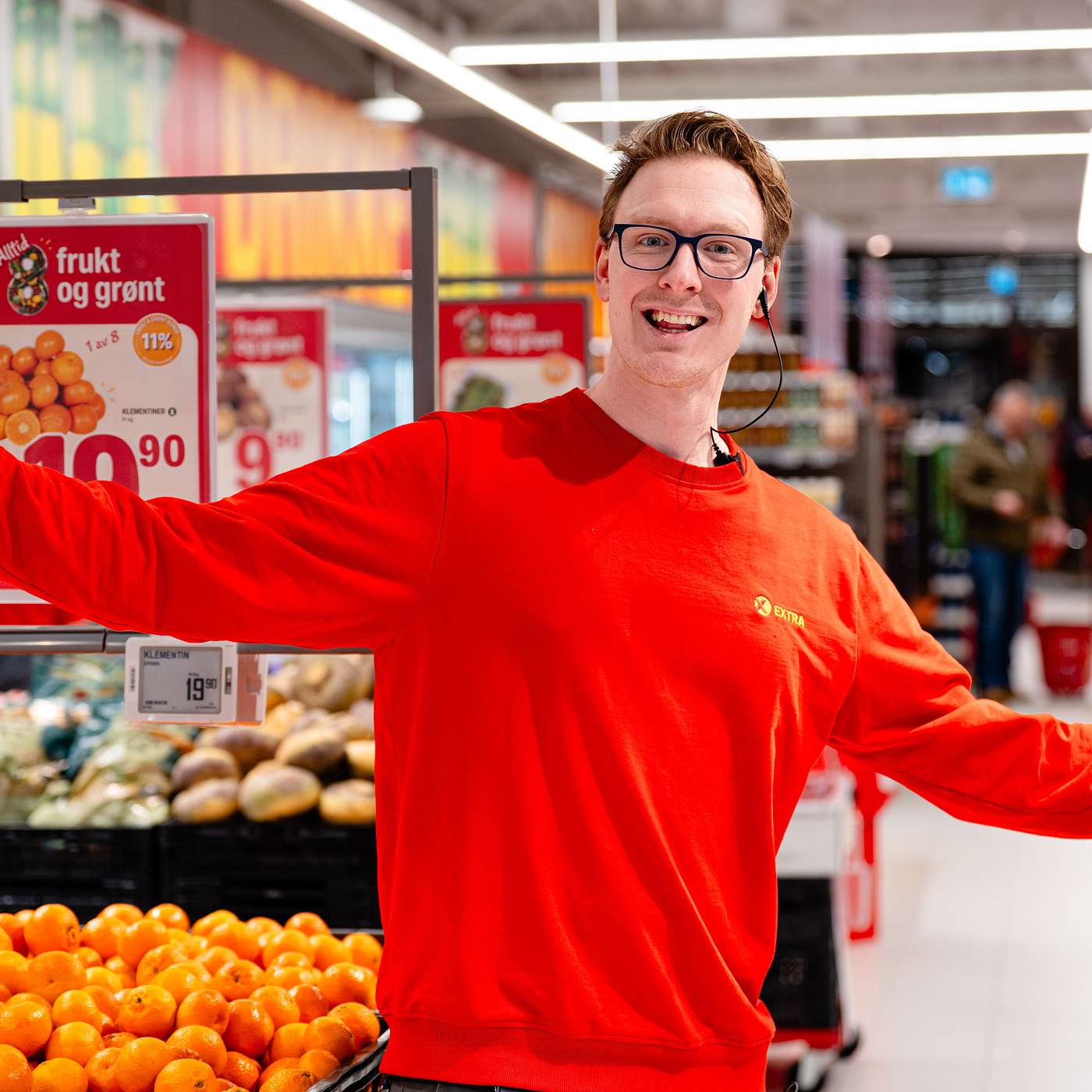 Julepraten: Erlend Synnevåg, butikksjef på Extra Røros