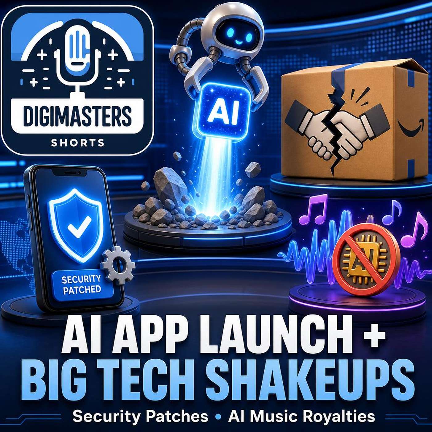 OpenClaw’s Rocky AI App Launch, Amazon Cuts Ties with Anthropic, Apple Rushes AI Security Patches, Tidal Bans AI Music Royalties episode artwork