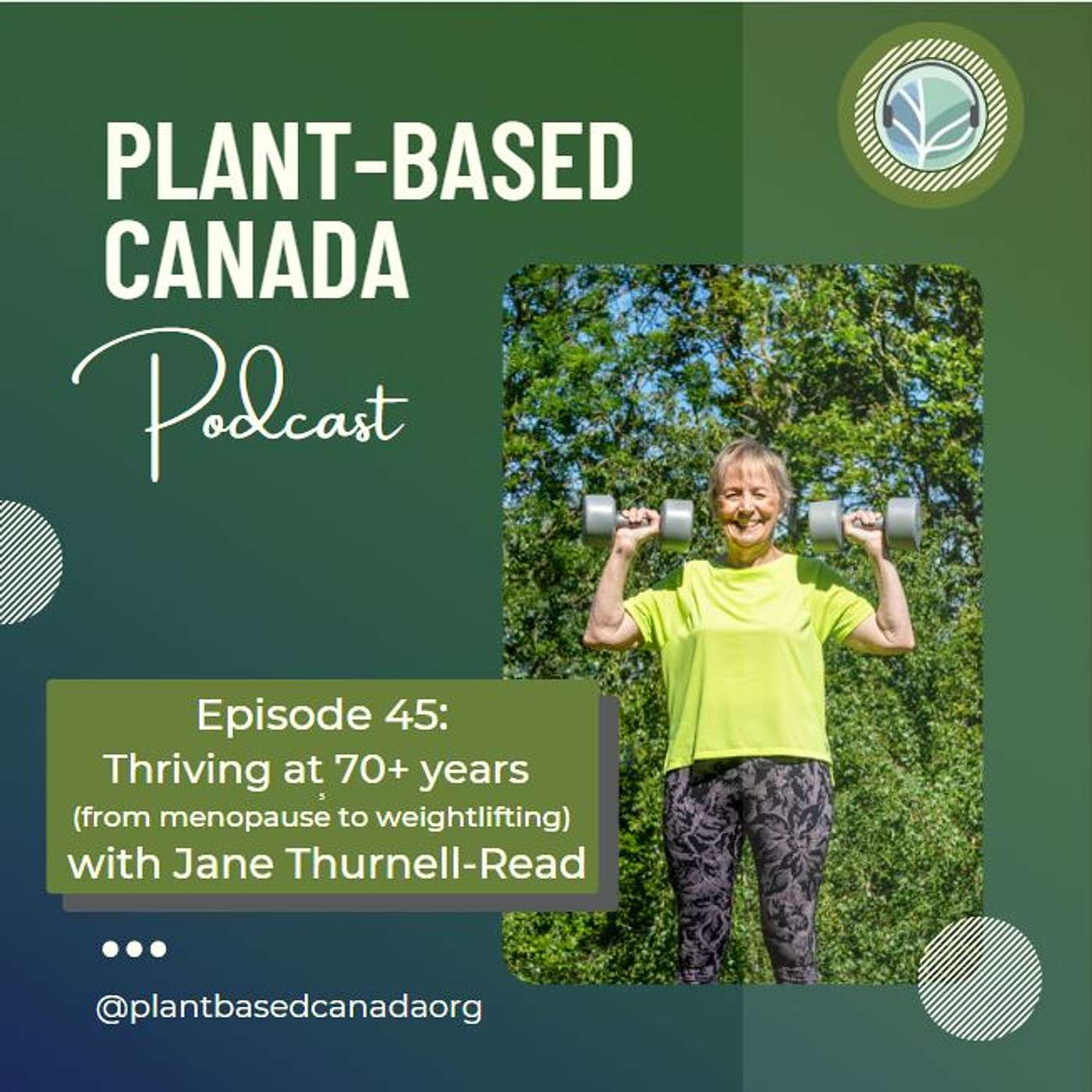 Episode 45: Thriving at 70+ years (from menopause to weightlifting) with Jane Thurnell-Read episode artwork