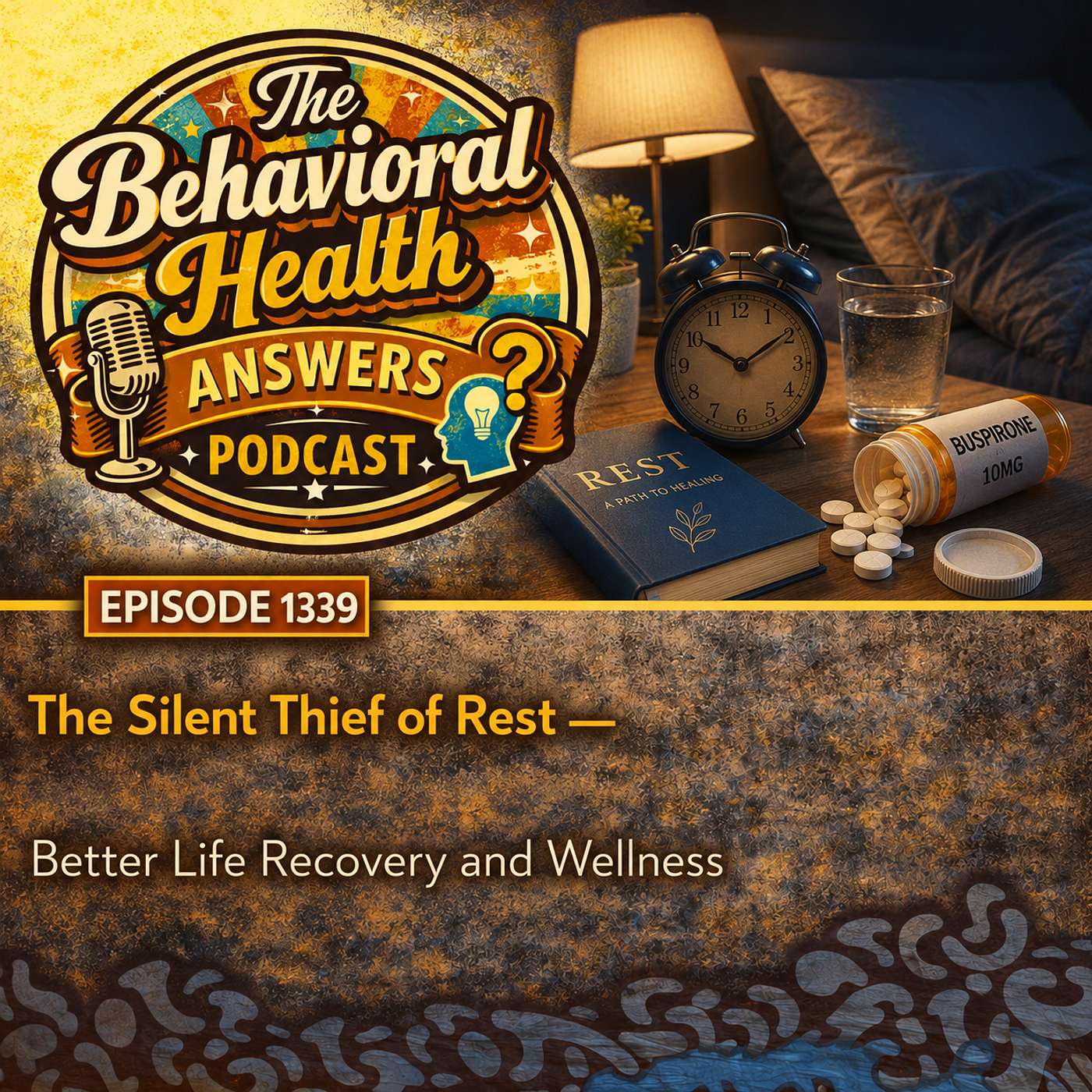 Episode 1339: The Silent Thief of Rest | Better Life Recovery and Wellness episode artwork