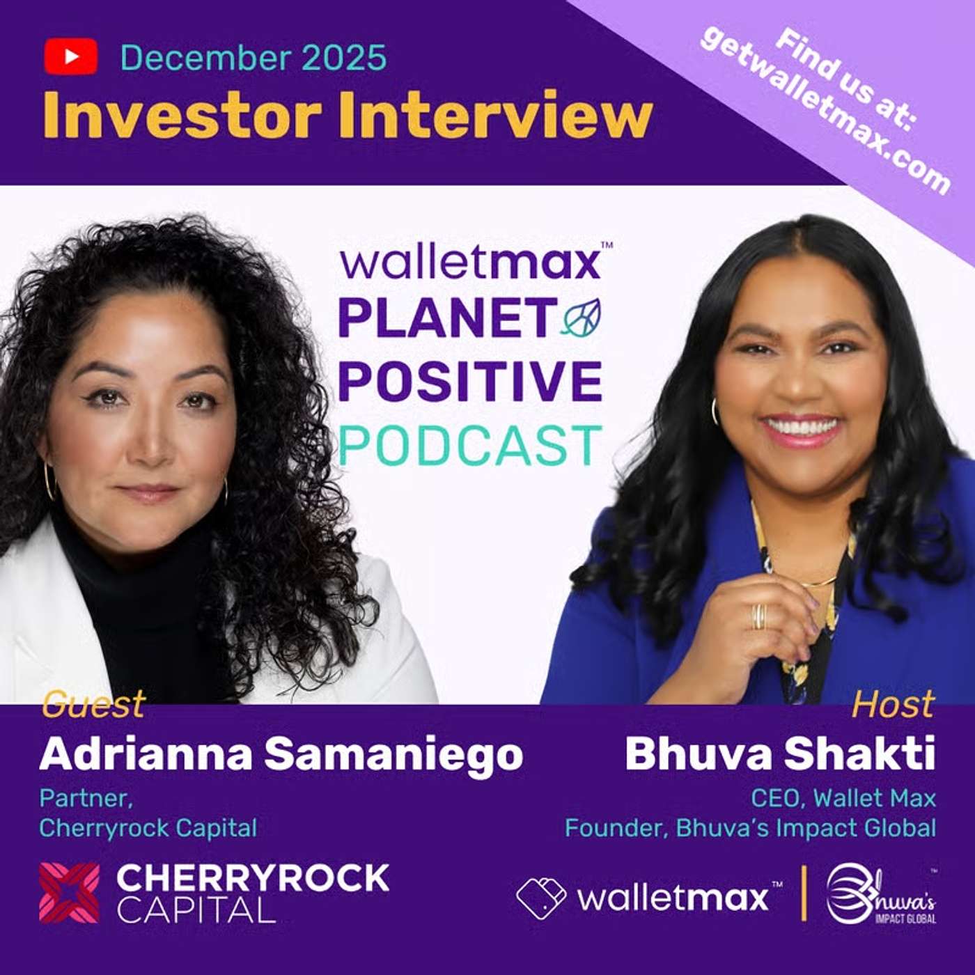 Planet Positive Podcast with Investor Adrianna Samaniego