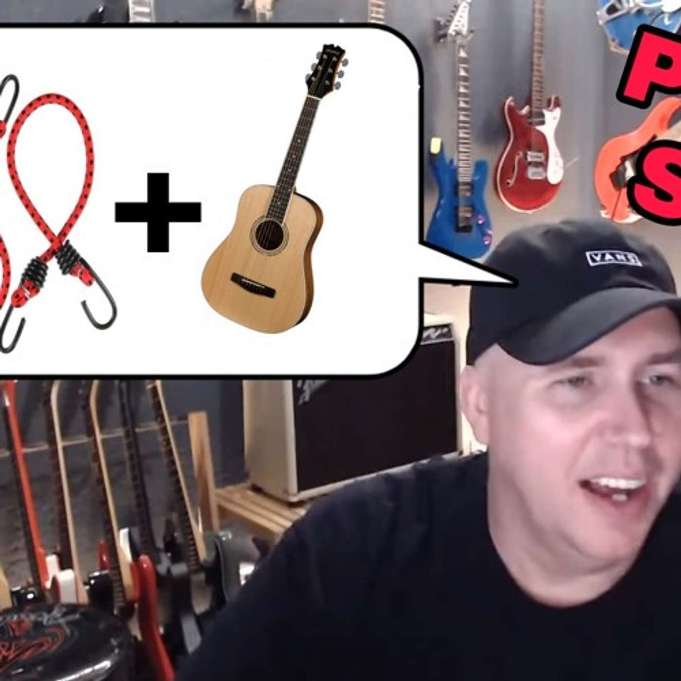 3 #7  Bungee cords to fix your guitar.